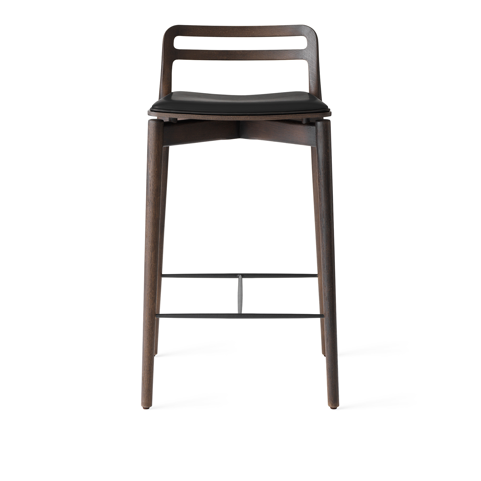 Vipp - Vip484 cabin barstol mörk ek med svart läder - Barstolar - Svart | Möbler - Stolar Och Pallar - Barstolar | Möbelexperten