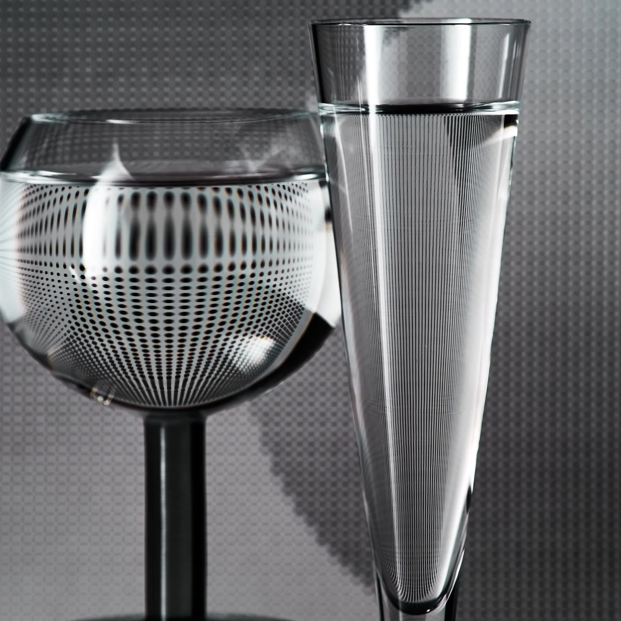 Puck Flute Glass - Set of 2