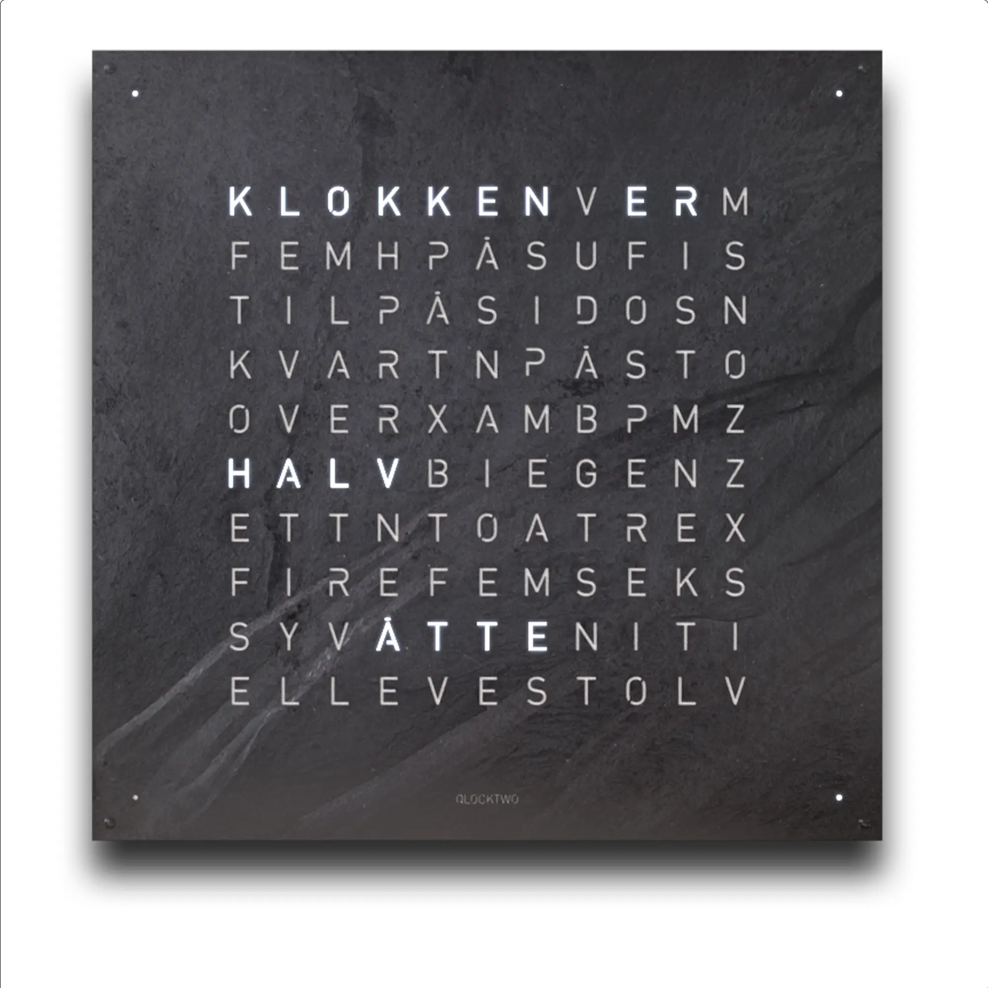 Qlocktwo Earth 90 Creator's Edition – Metamorphite