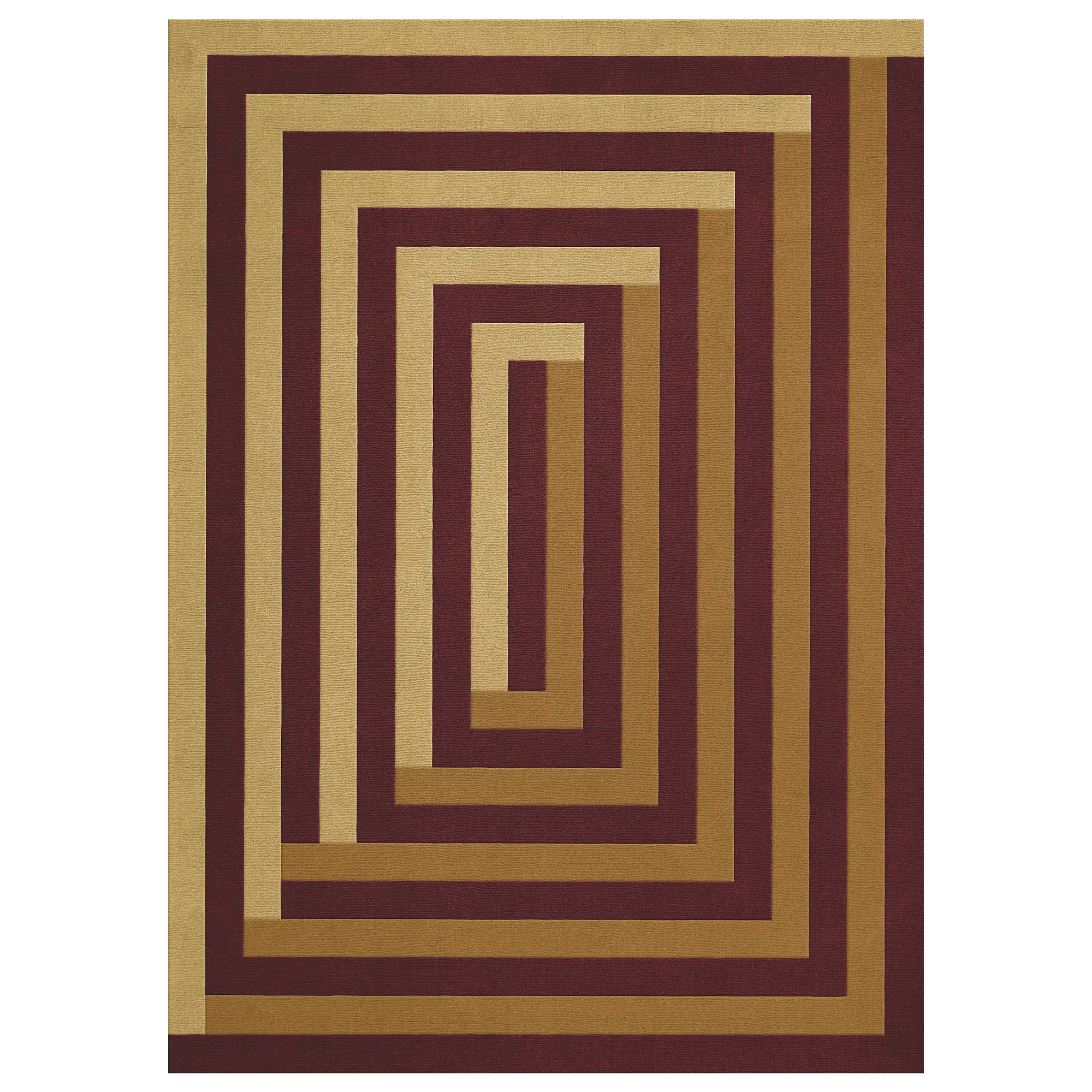 Teklan Labyrinth Mulberry Sand ullteppe