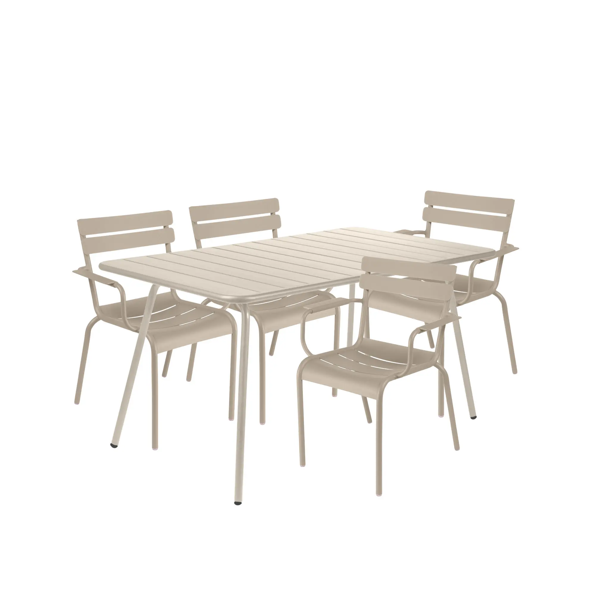 Luxembourg spisegruppe bord & 4 karmstoler