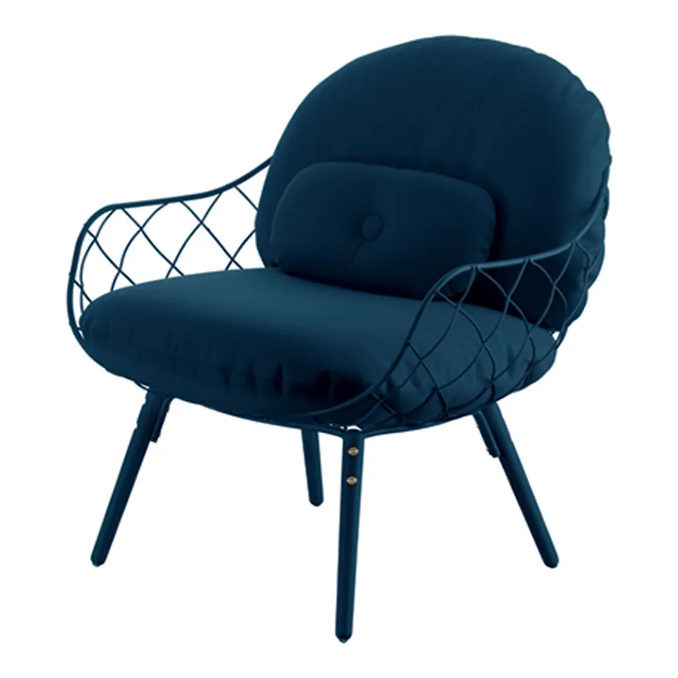 Pina Lowchair Green legs/Green seat/Green cush Steelcut 935