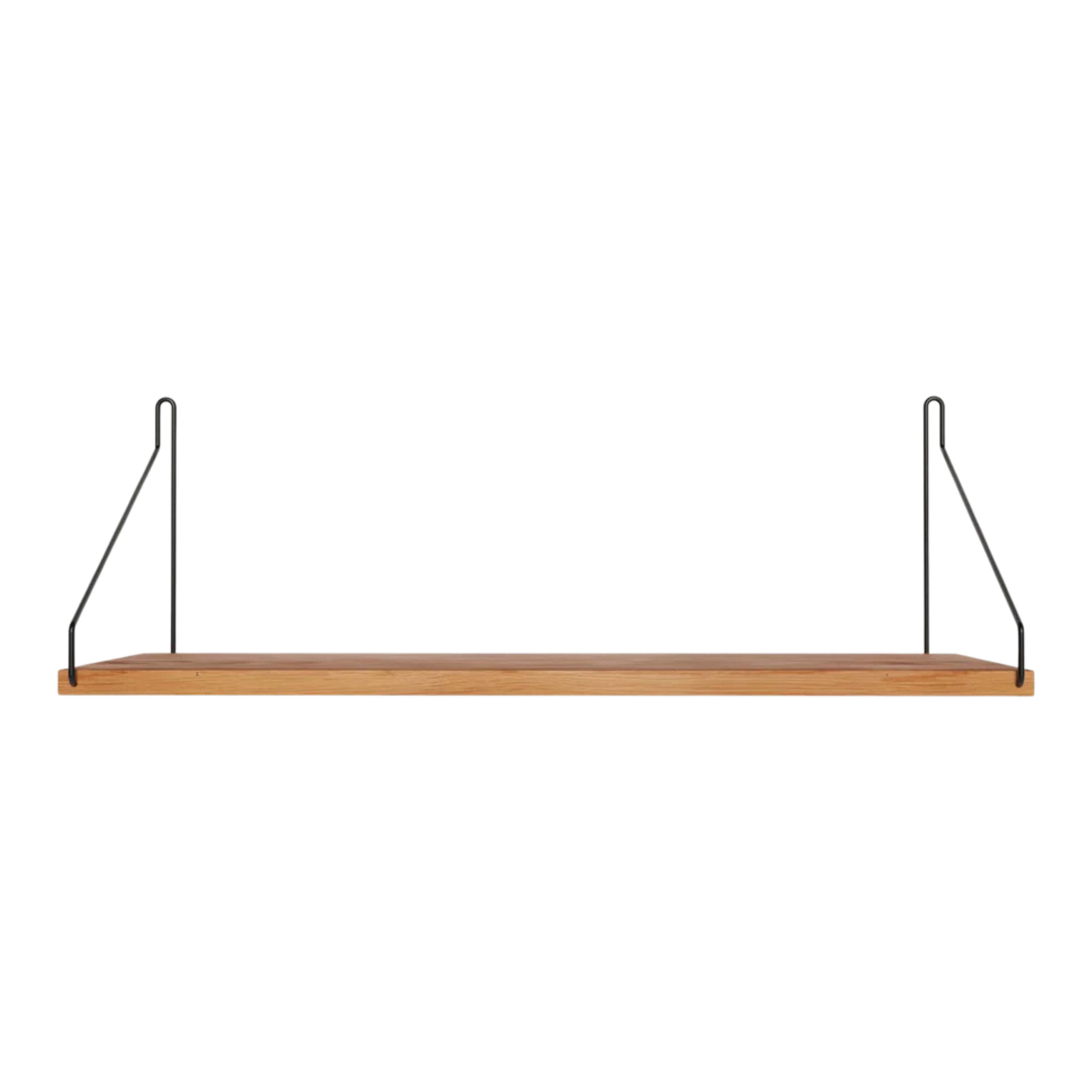Frama - Single Shelf vägghylla Natural Oak / Black D20 W60 - Kim Richardt - Beige - Trä |  | Möbelexperten