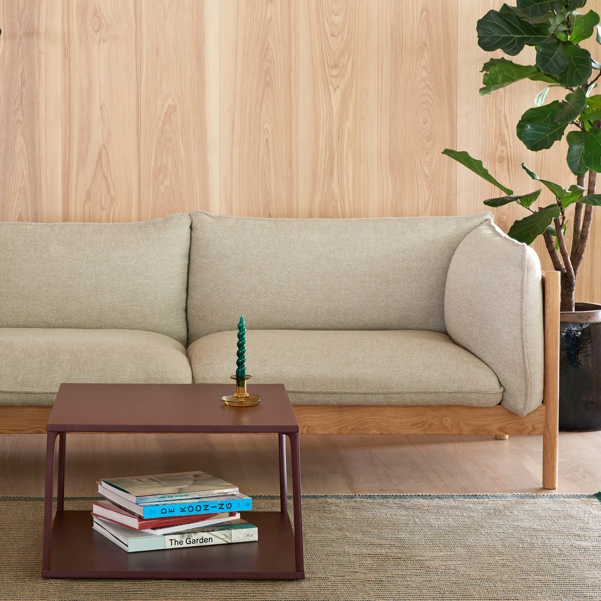 Arbour Eco 3-sitssoffa Oiled Waxed Walnut