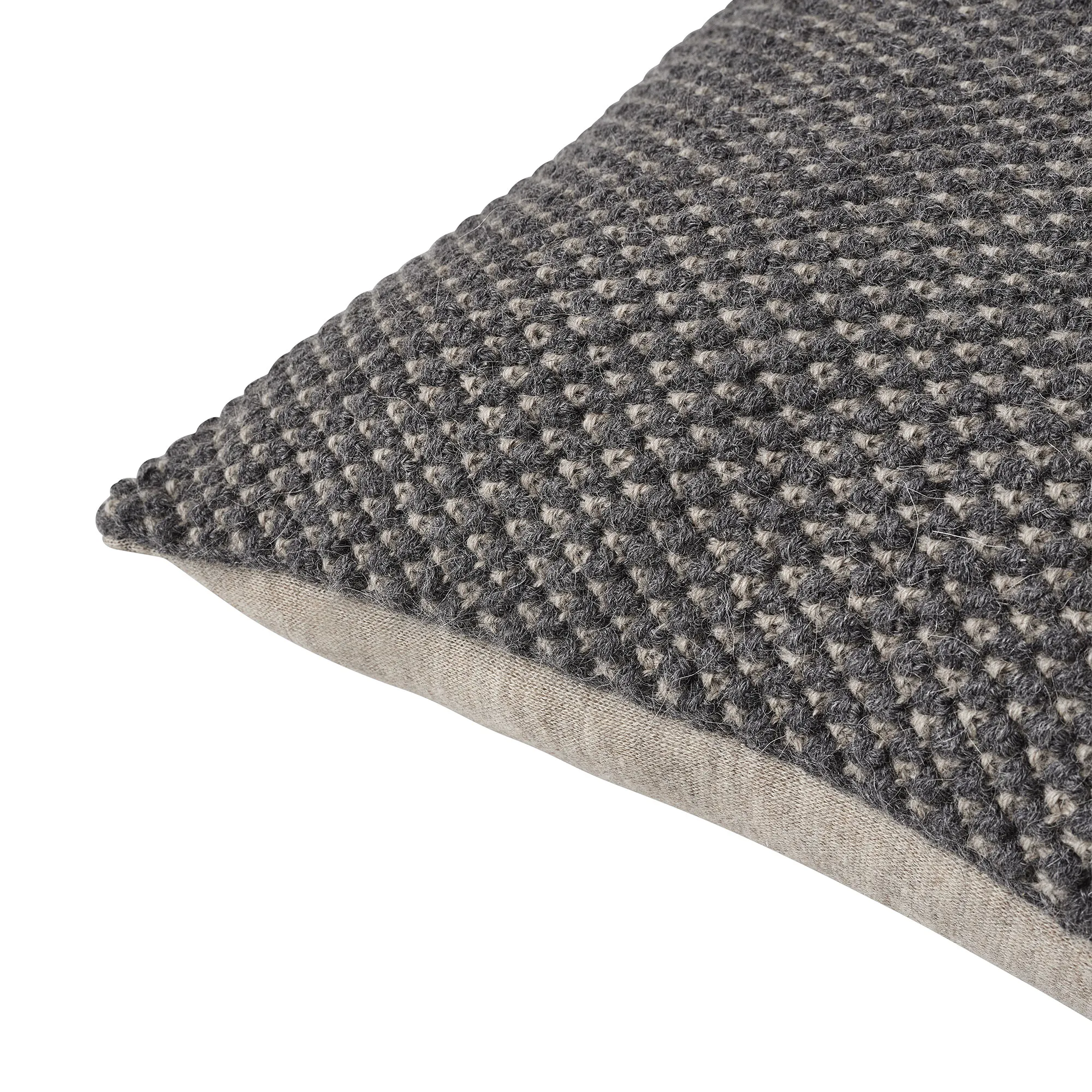 Twine Cushion Dark Grey/ Grey