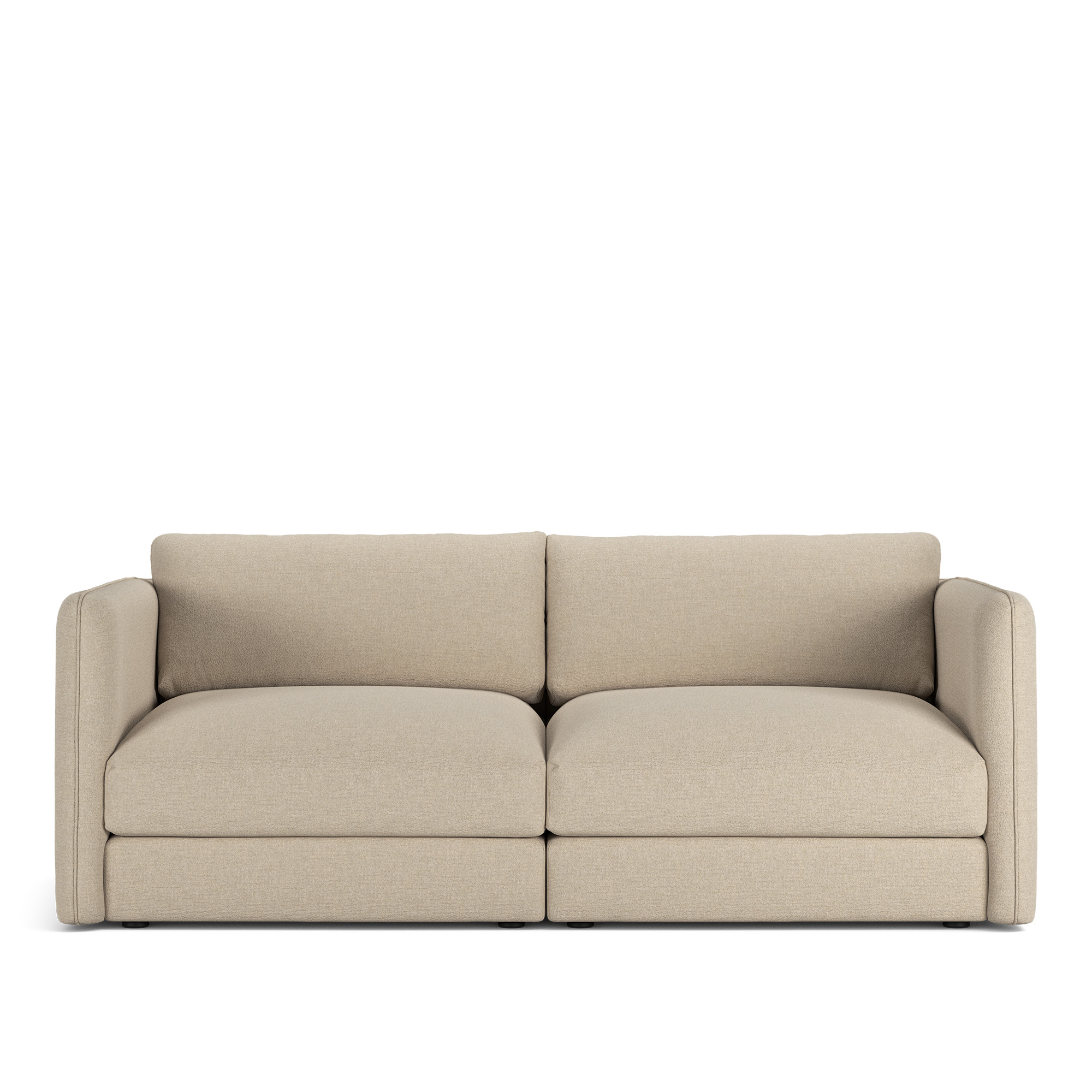 NOGA - Pavarotti 2-Seater, Removable Cover, Cushion Variant 03, Lario 107 - Soffor - Beige