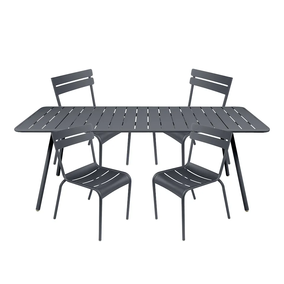 Luxembourg matgrupp med bord 207cm & 4 stolar