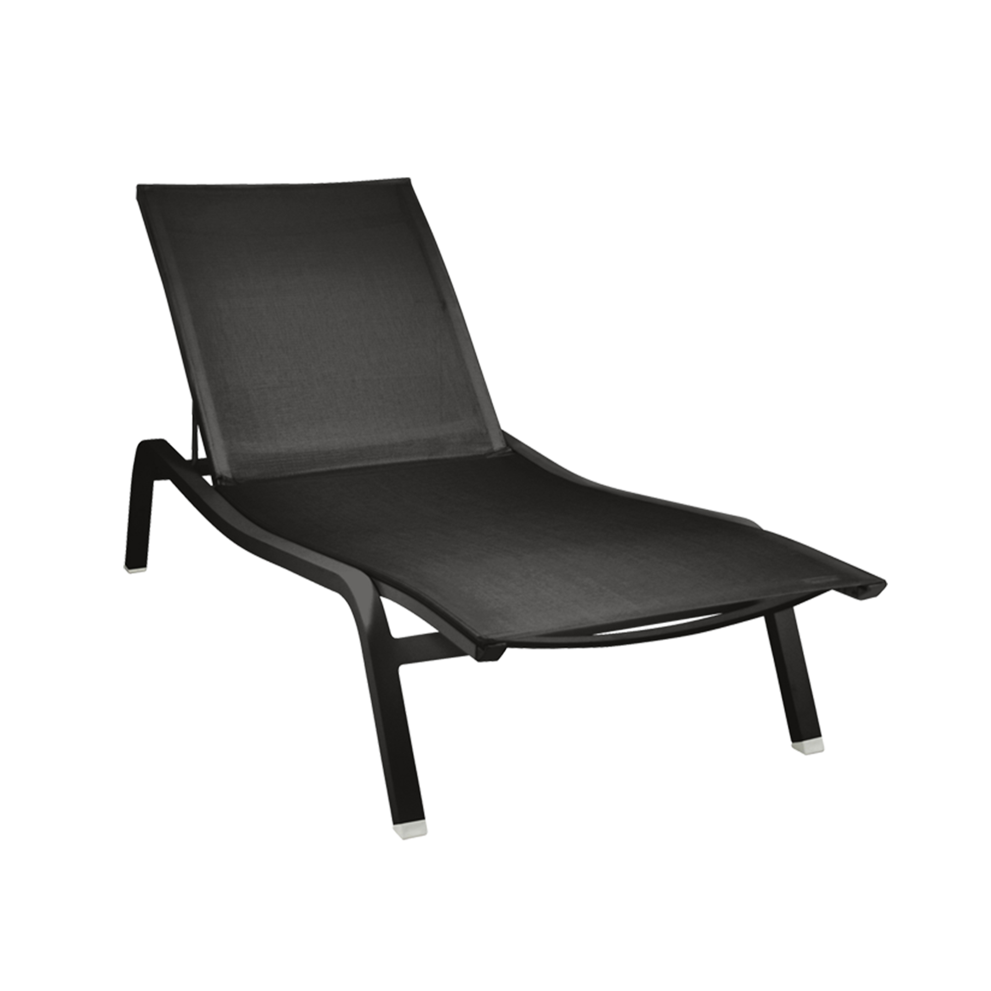 Fermob - Alizé XS Sunlounger Liquorice - Solstolar & solsängar - Pascal Mourgue - Metall