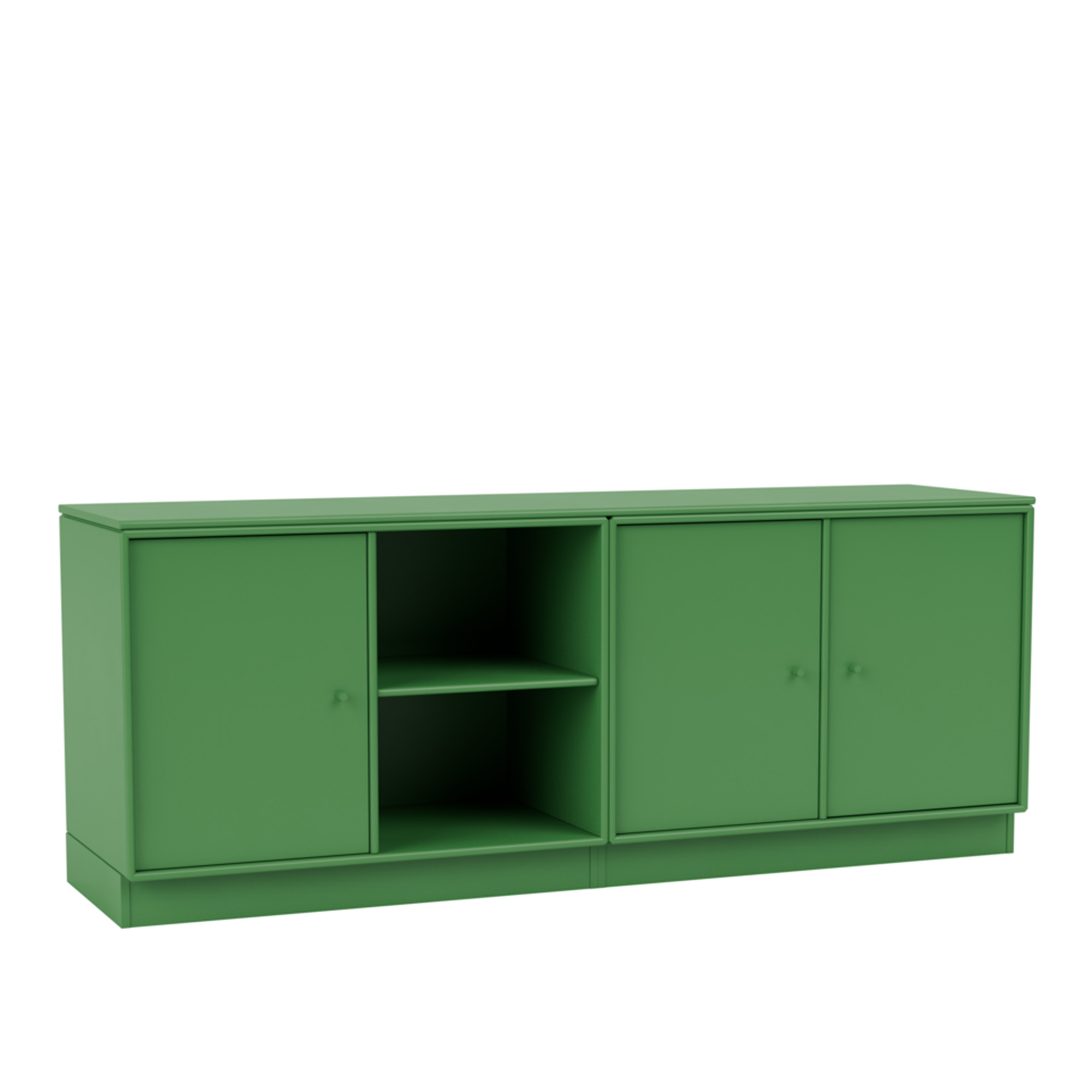 montana - save lowboard 152-parsley 07 plinth 7 cm - skänkar och sideboards - peter j. lassen - grön - trä