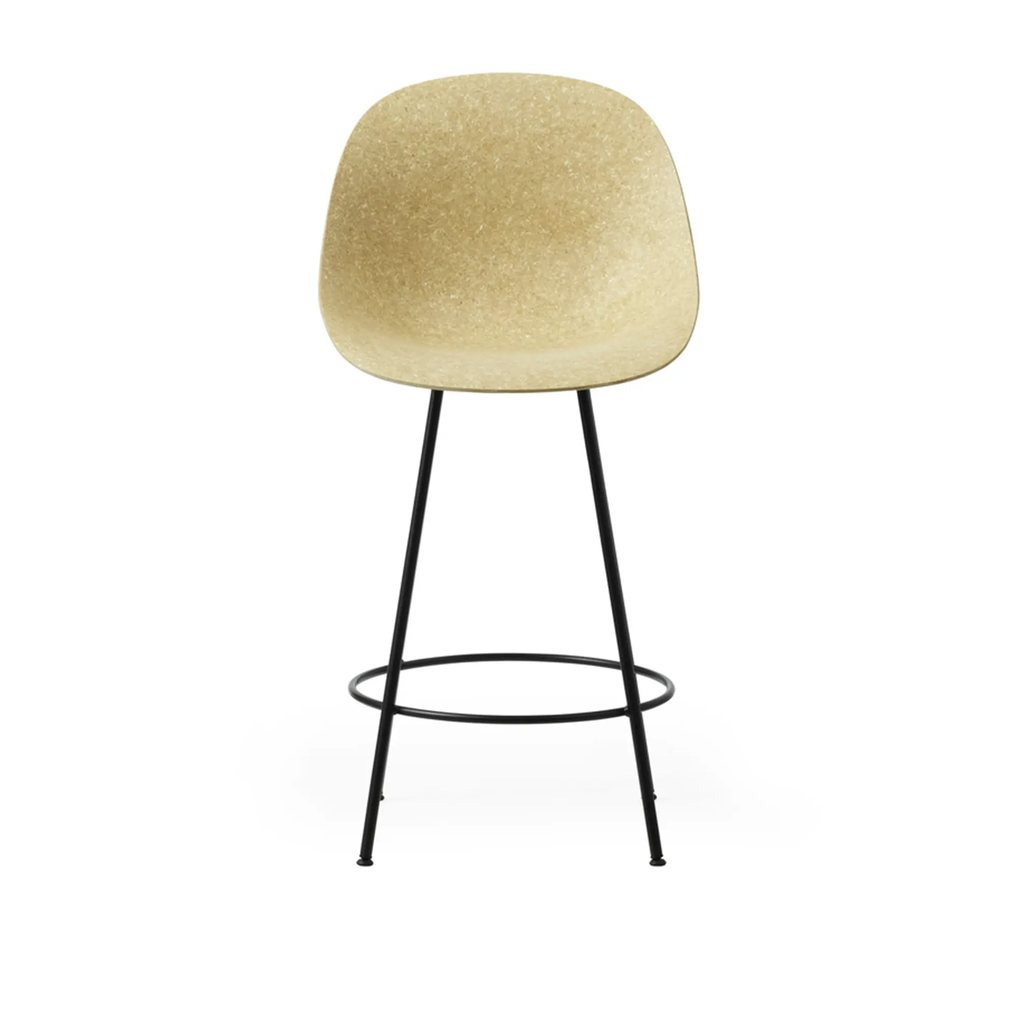 Mat Bar Chair 65 cm Black Steel