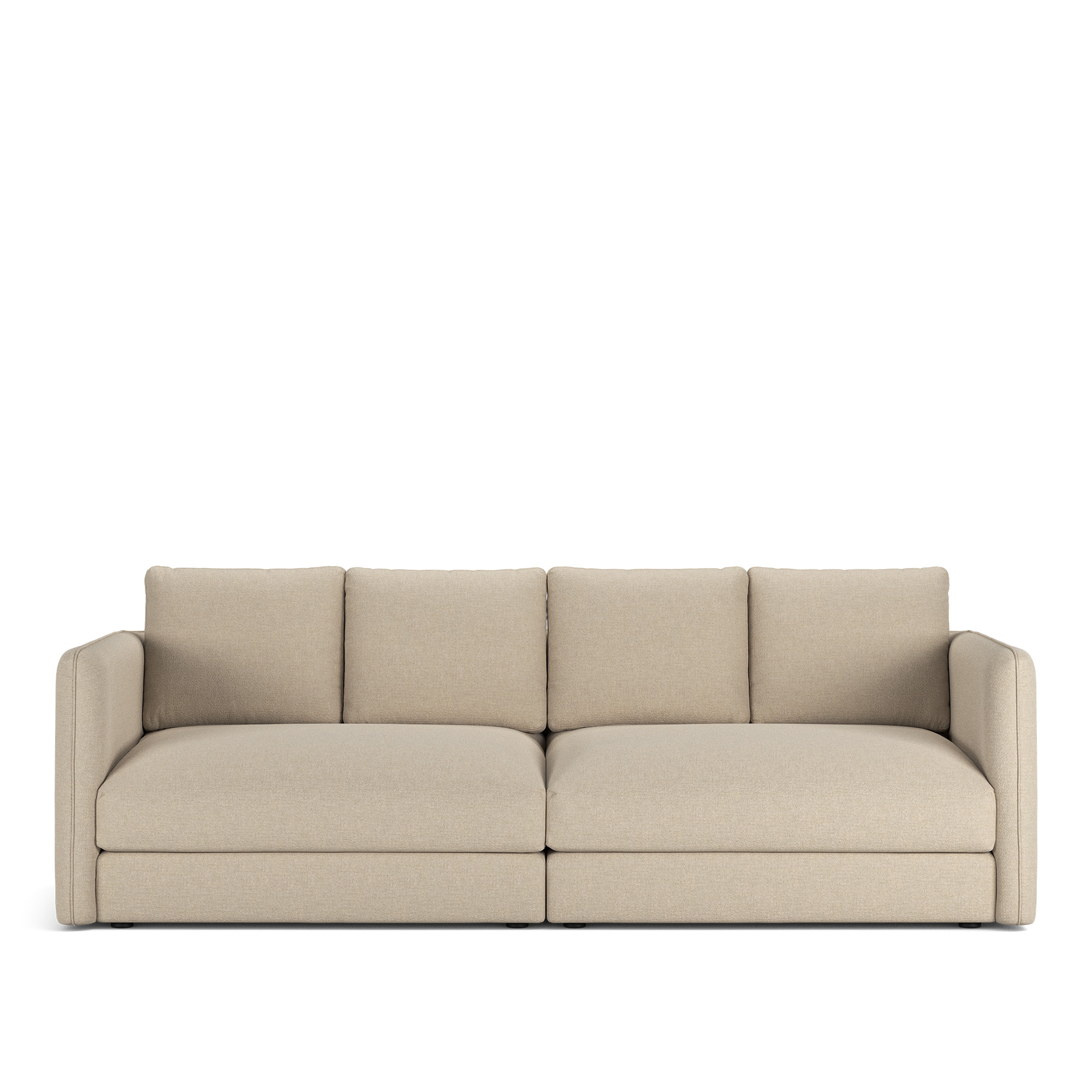NOGA - Pavarotti 2.5-Seater, Removable Cover, Cushion Variant 02, Lario 107 - Soffor - Beige