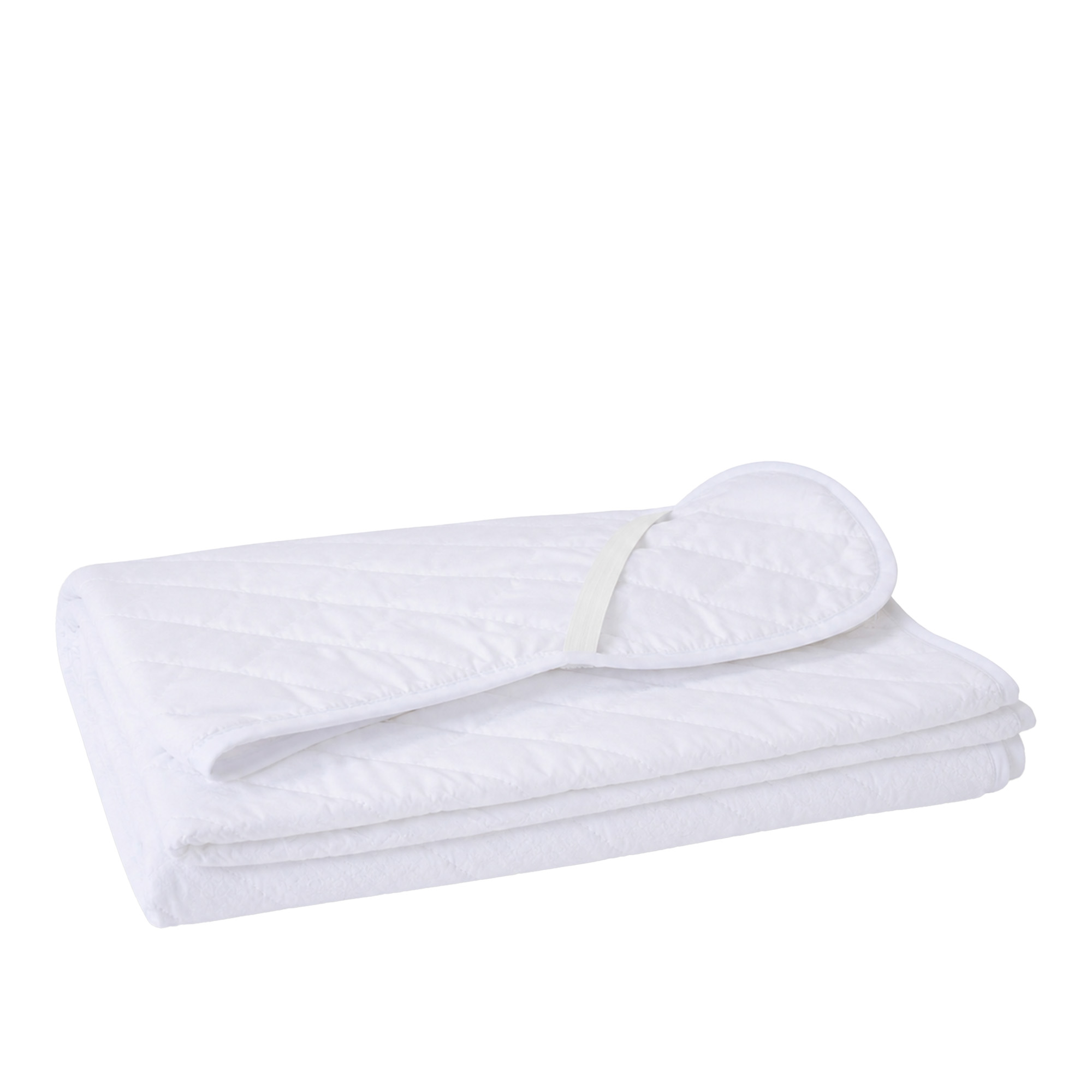 Mille Notti - Quilt Madrasskydd, Vit, 180x200 - Kudd- och madrasskydd - Vit | Textilier - Sovrumstextilier - Kudd- Och Madrasskydd | Möbelexperten