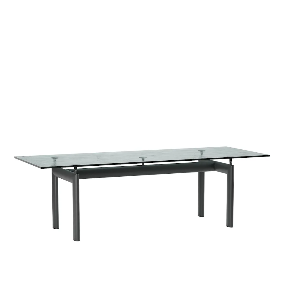 LC6 table tube d'avion Textured Glass 225 X 85 cm