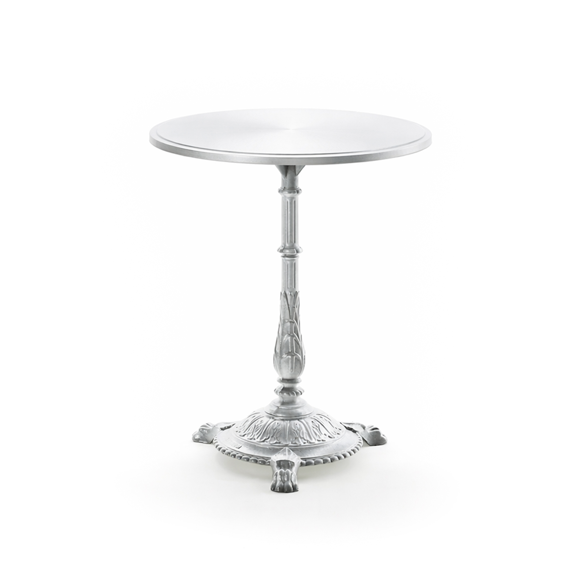 Byarums Bruk - Bord Classic Caf&eacute; &Oslash;55 cm 3-tass &ndash; Natur gjuten/Natur (R&aring; Aluminium) - Matbord utomhus