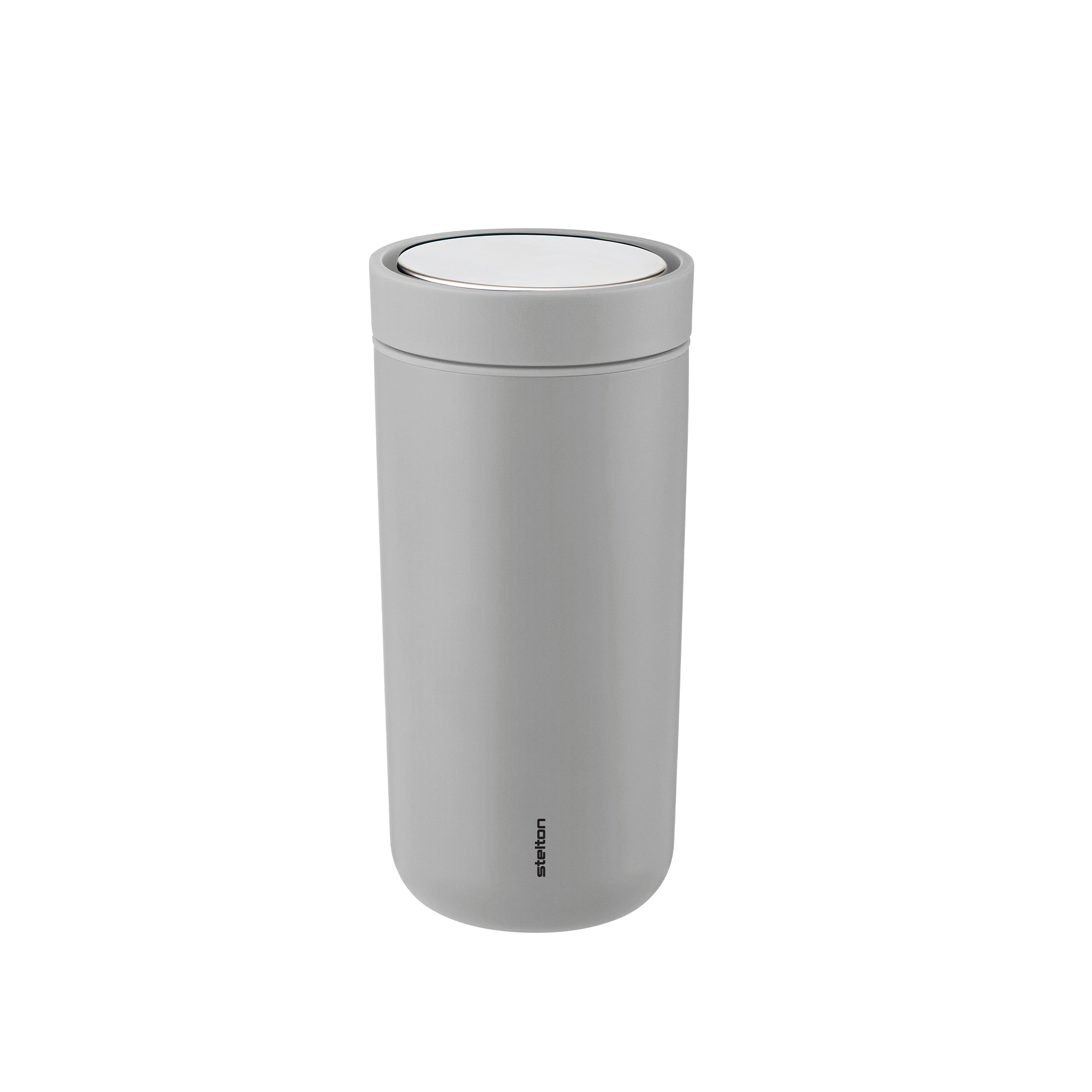 Stelton - To Go Click Termosmugg, Soft Light Grey - Termosar - Metall