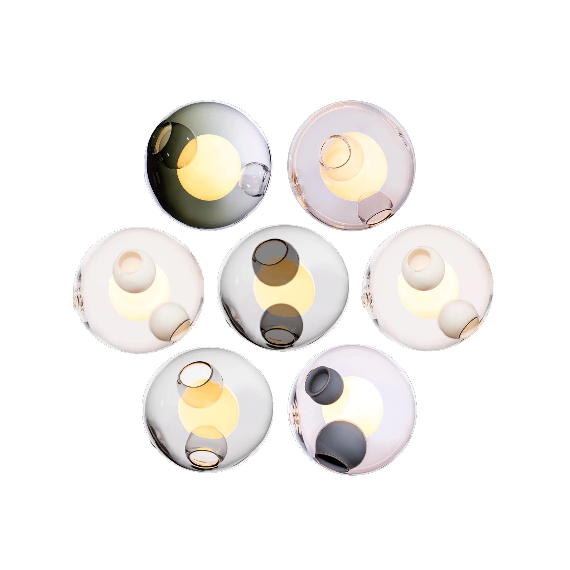 Bocci - 28.7 Cluster, Multi - 12 Xenon - Klusterlampor - Omer Arbel - Flerfärgad