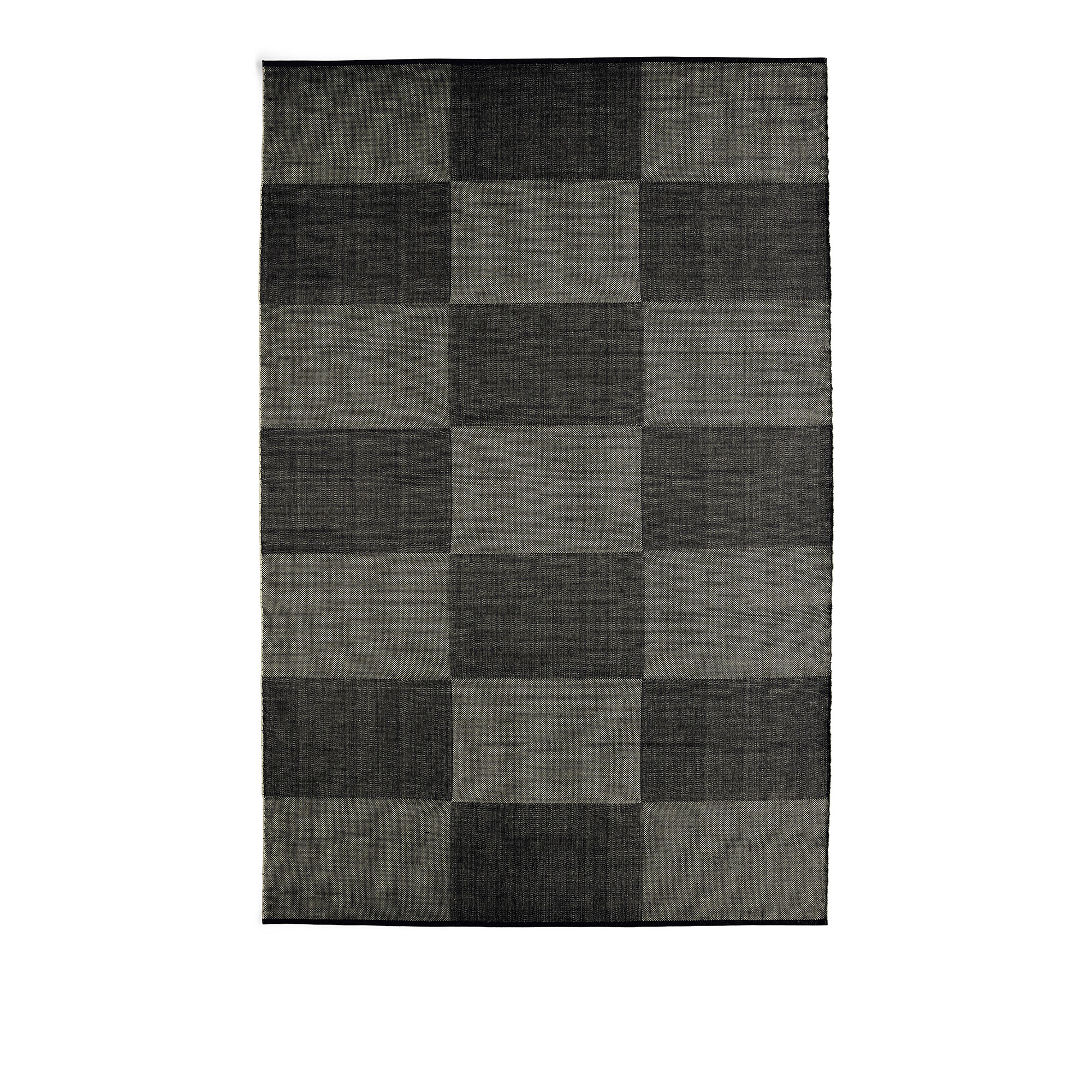 hay - check rug 200 x 300 - black l check - ullmattor