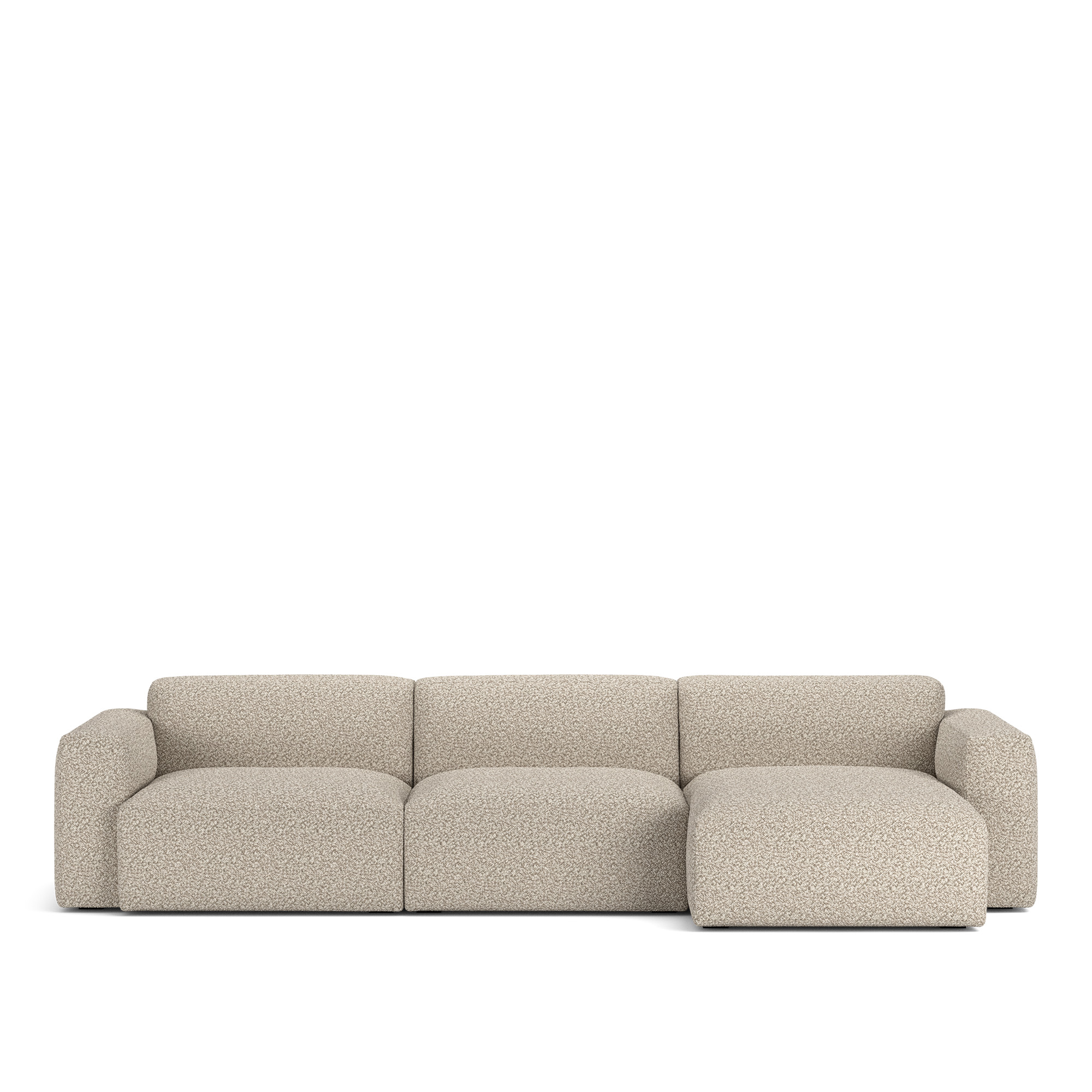 NOGA - Brick 3-Seater Chaise Lounge Right, Vellus 03 - Soffor
