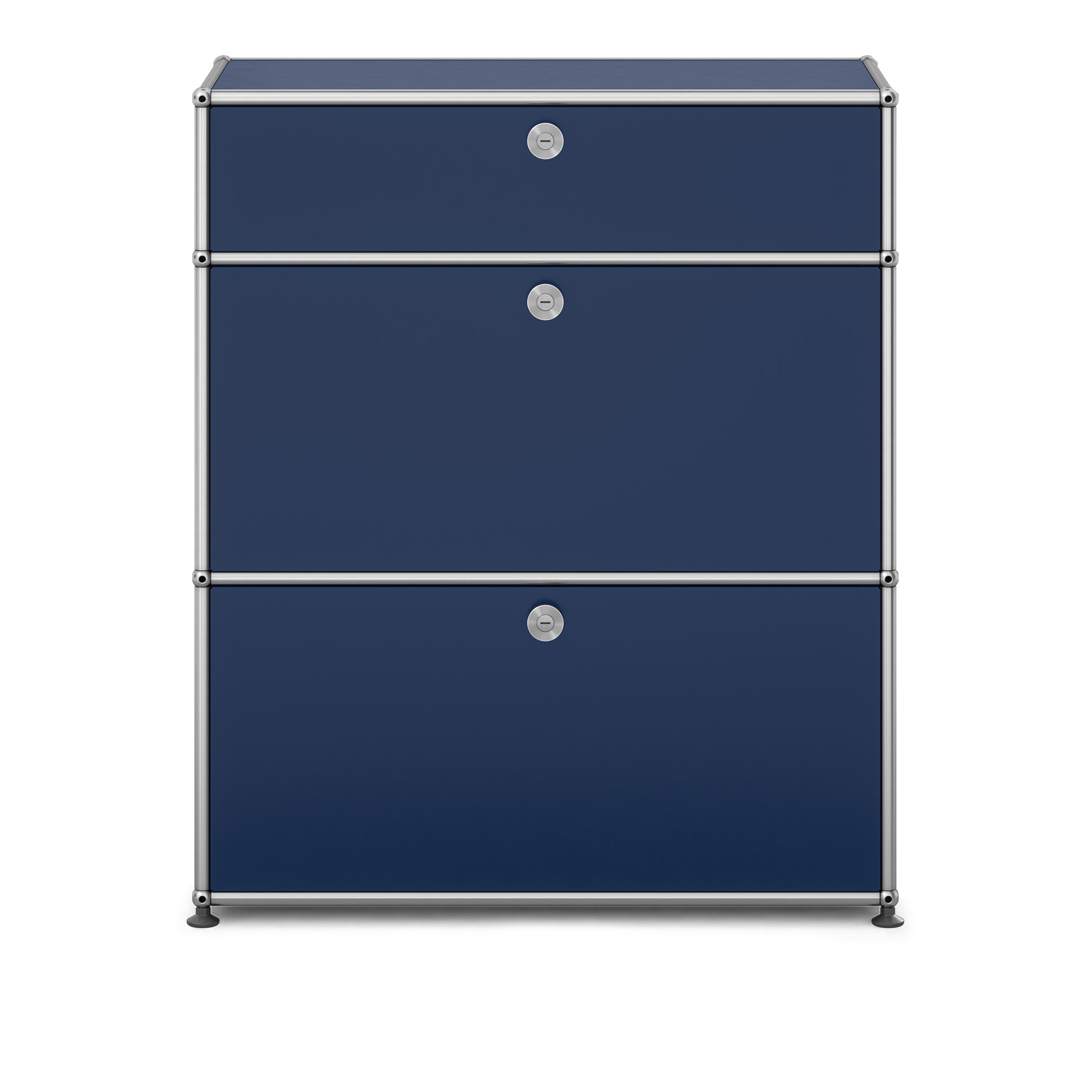 USM - USM Haller Shelf M25 Steel Blue - Byråer - Fritz Haller & Paul Schärer - Blå | Möbler - Förvaring Och Hyllor - Byråer | Möbelexperten