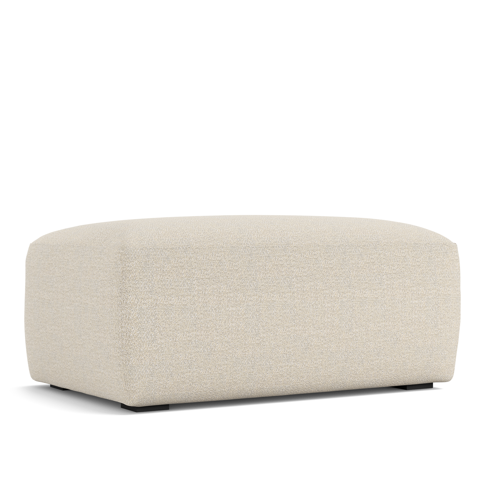 no ga - brick ottoman lario 38 - fotpallar - beige - dun/metall/trä/textilmaterial