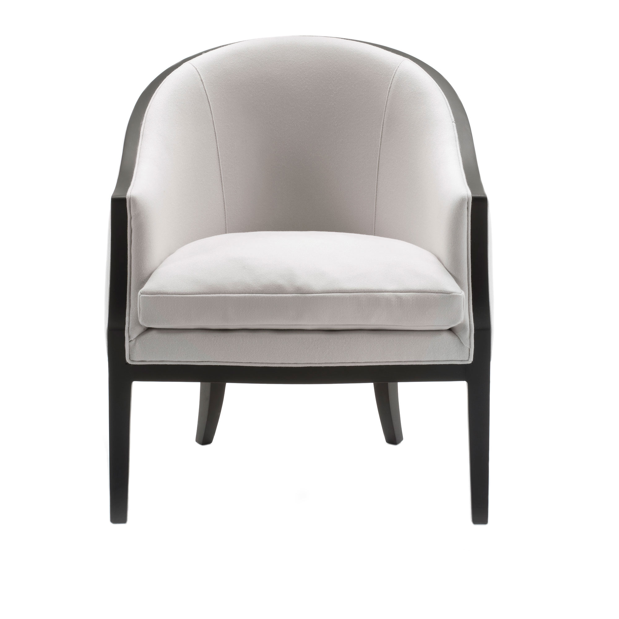 Living Divani - ABC Armchair, White Idropainting, Fabric Cat. Top 32a Prestige 32 - Fåtöljer - Piero Lissoni - Vit - Naturmaterial/Trä