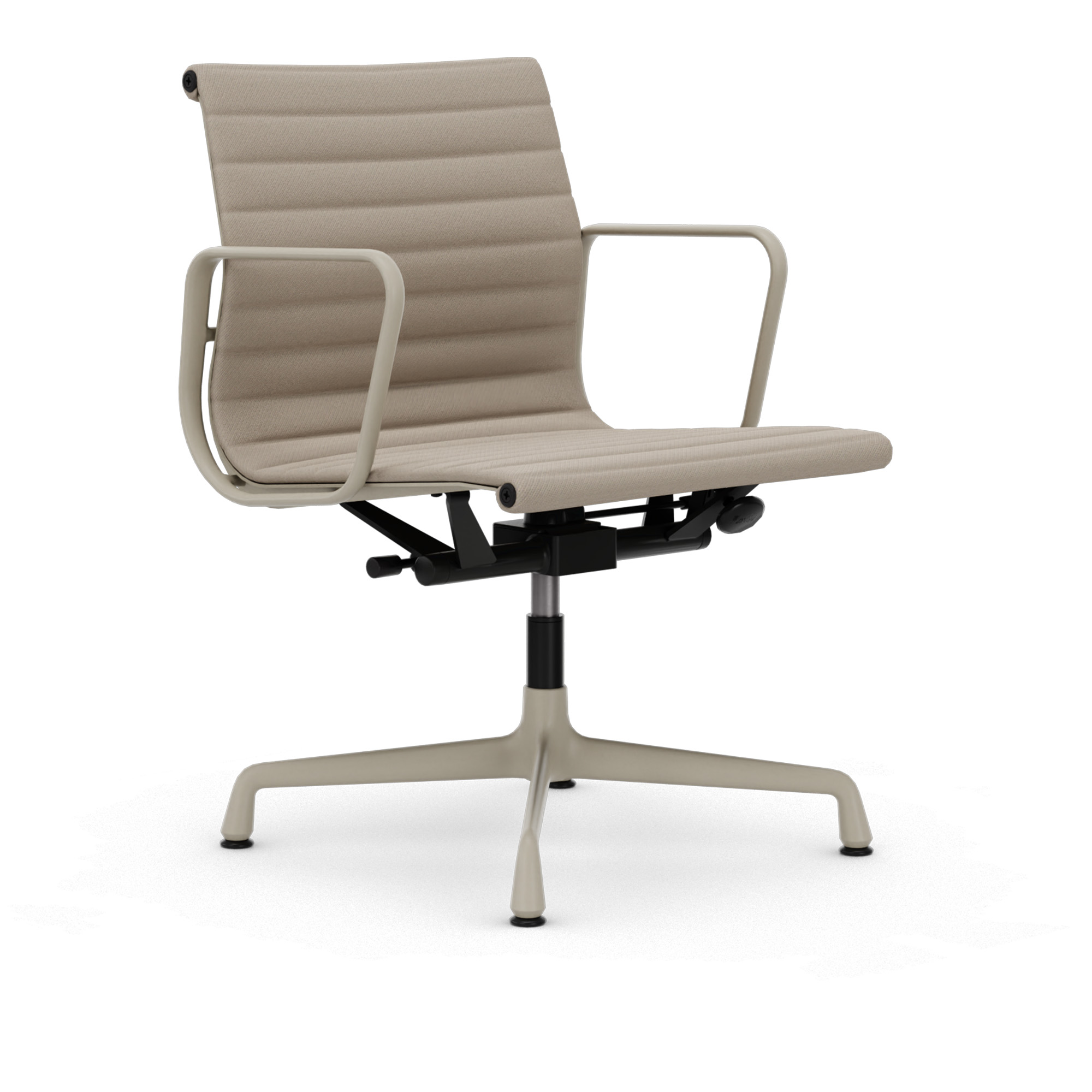 Vitra - EA 108 Chalk Track Light Grey/Cream 02 - Kontorsstolar - Charles & Ray Eames - Metall/Textilmaterial | Möbler - Stolar Och Pallar - Kontorsstolar | Möbelexperten