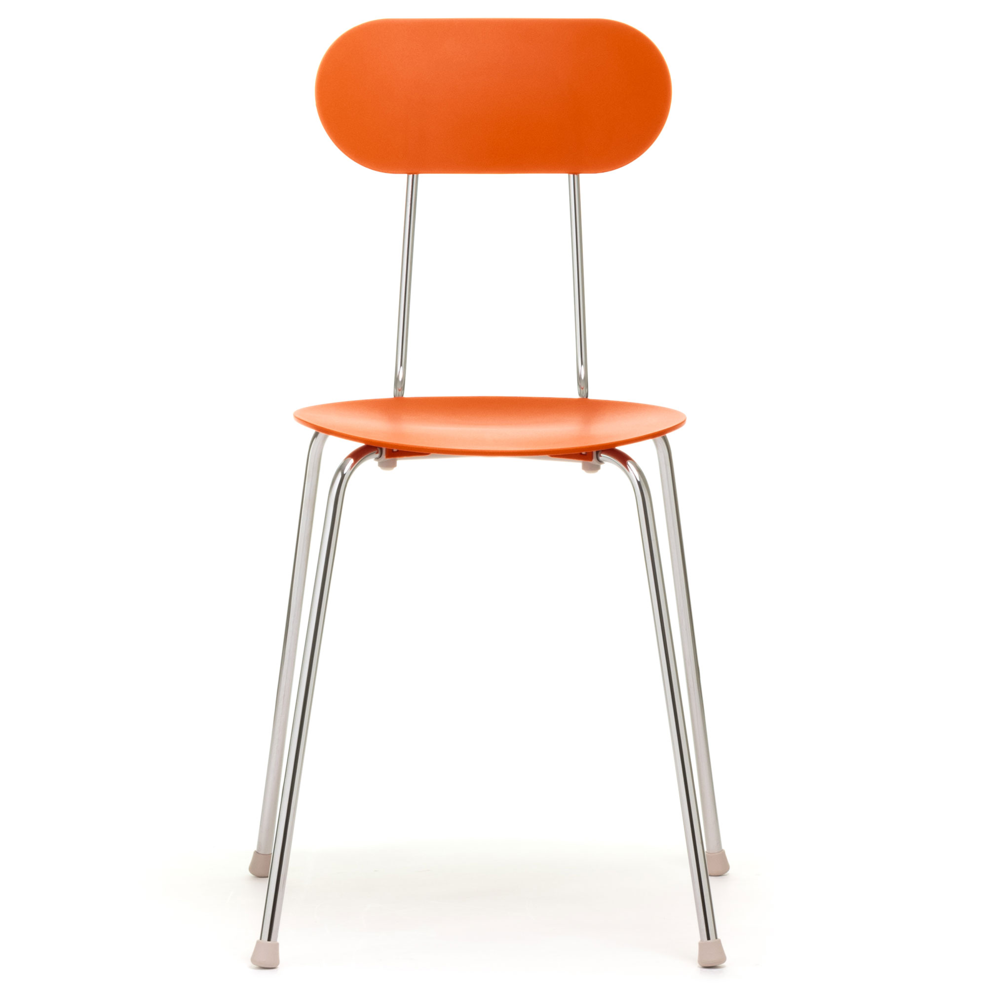 Magis - Mariolina stol krom / orange - Matstolar - Enzo Mari - Orange - Metall/Plast