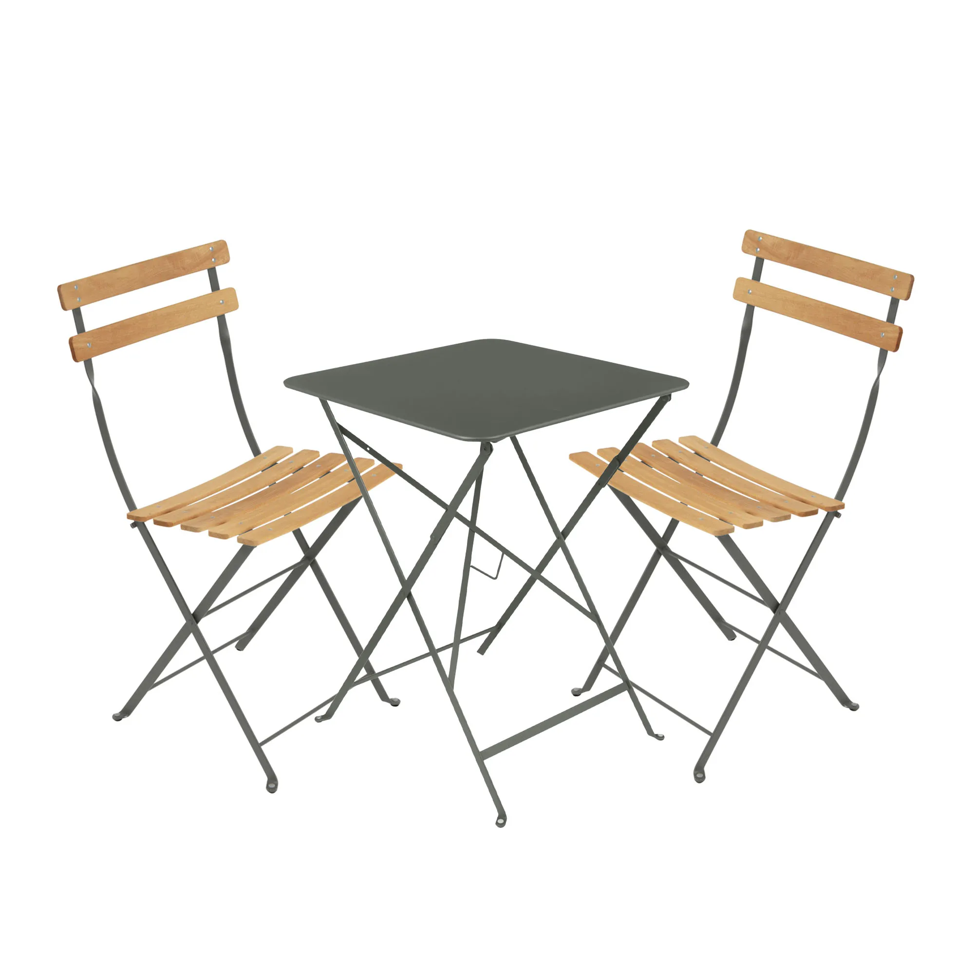 Bistro spisegruppe bord 57cm & 2 tre stoler