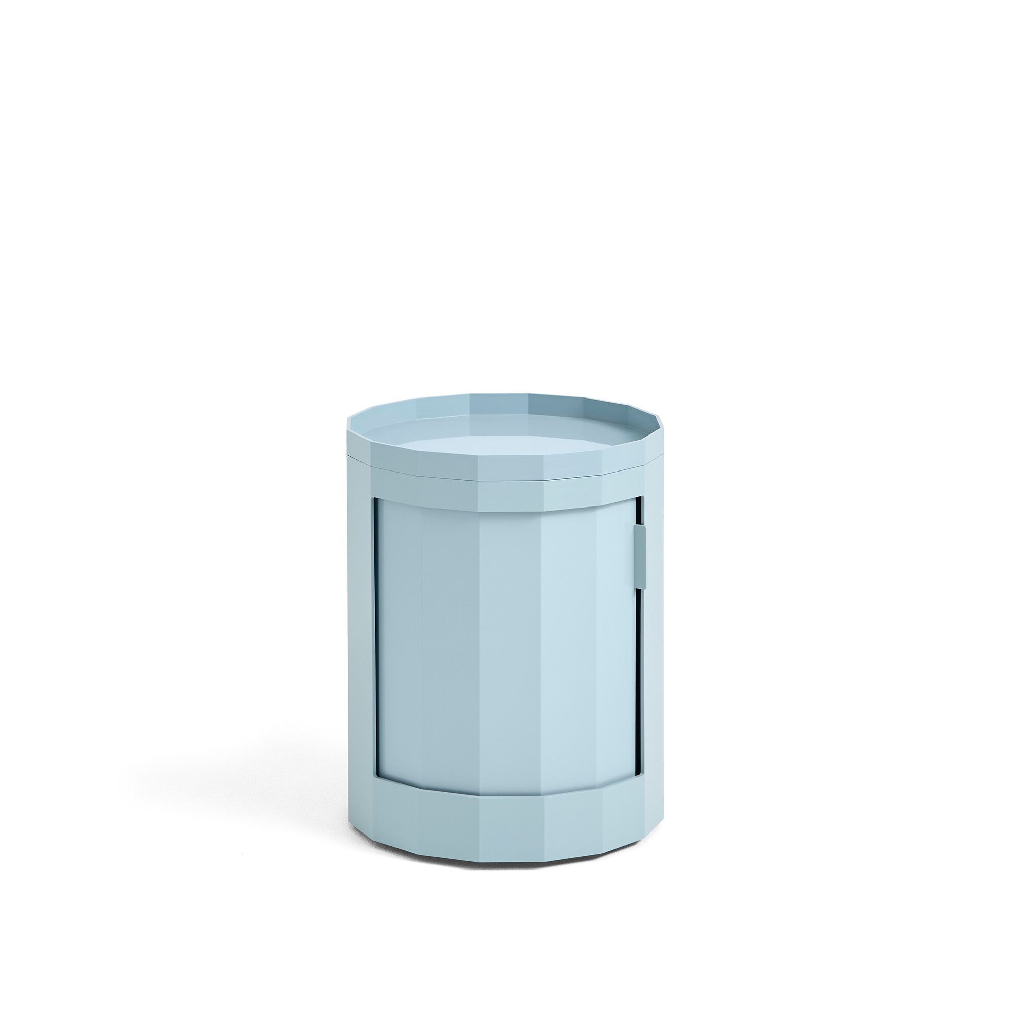 HAY - Facet Cabinet Low Misty Blue - Småbord & sidobord - Stefan Scholten - Blå - Plast