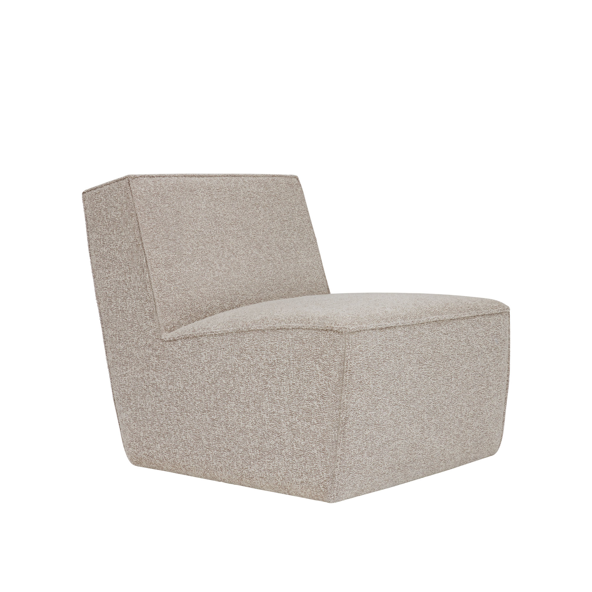 HEM - Hunk Lounge Chair - Swan - Fåtöljer - Kwangho Lee - Beige - Naturmaterial/Trä/Syntetiskt/Skum/Plast/Ull