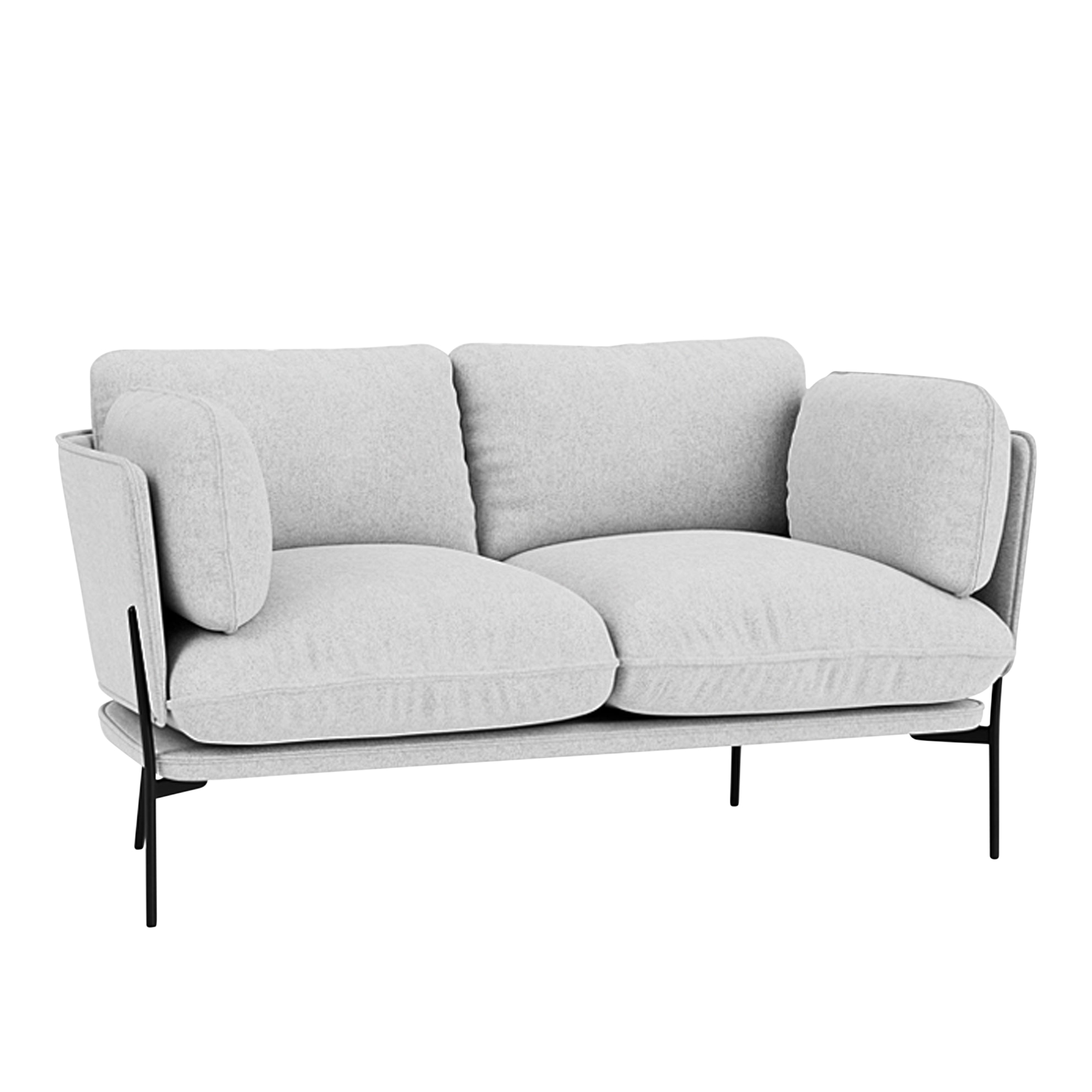 &Tradition - Cloud LN2 - Warm Black - Fabric cat.2 - Hallingdal 65 116 - Soffor - Luca Nichetto