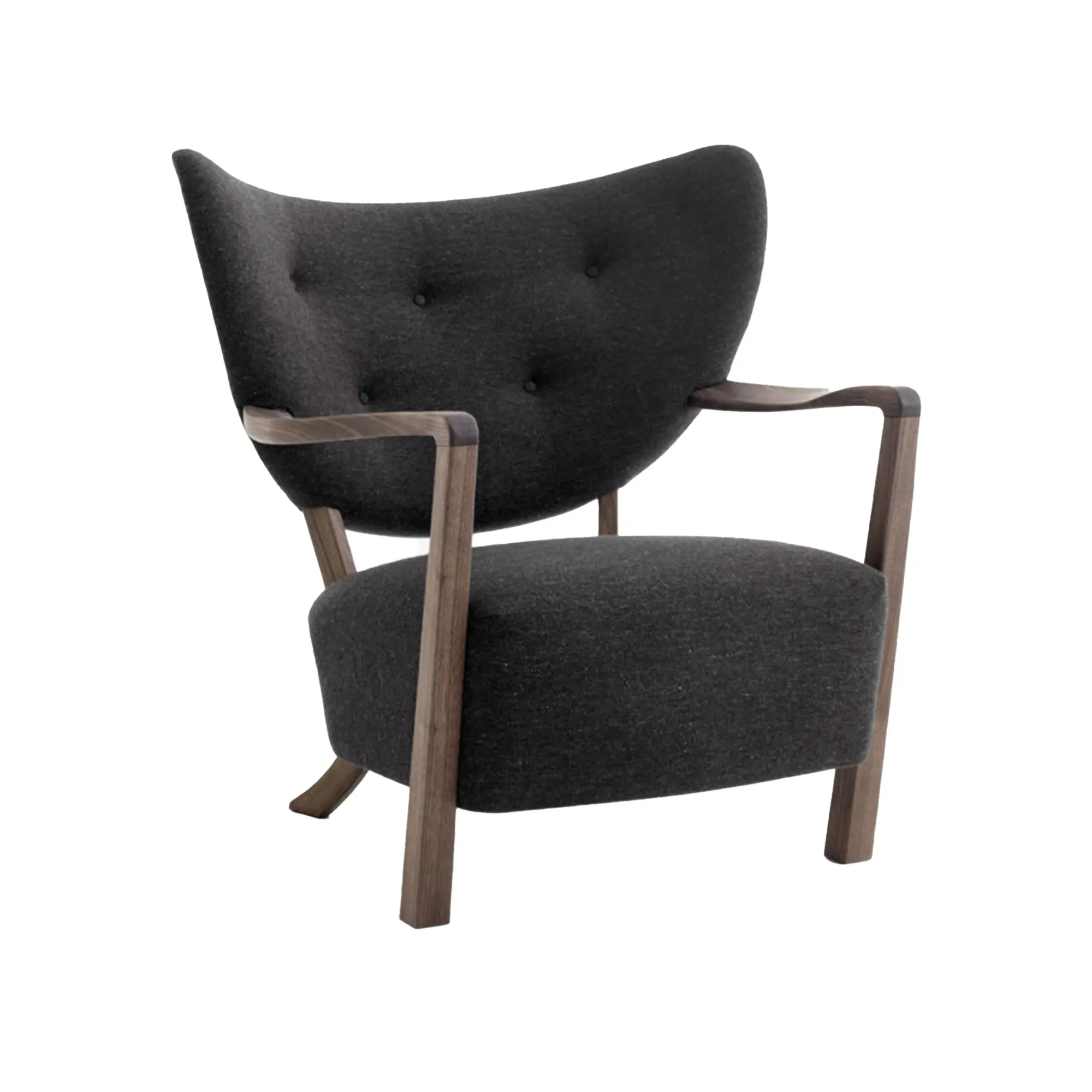 Wulff Lounge Chair ATD2, Hallingdal 376/ Walnut
