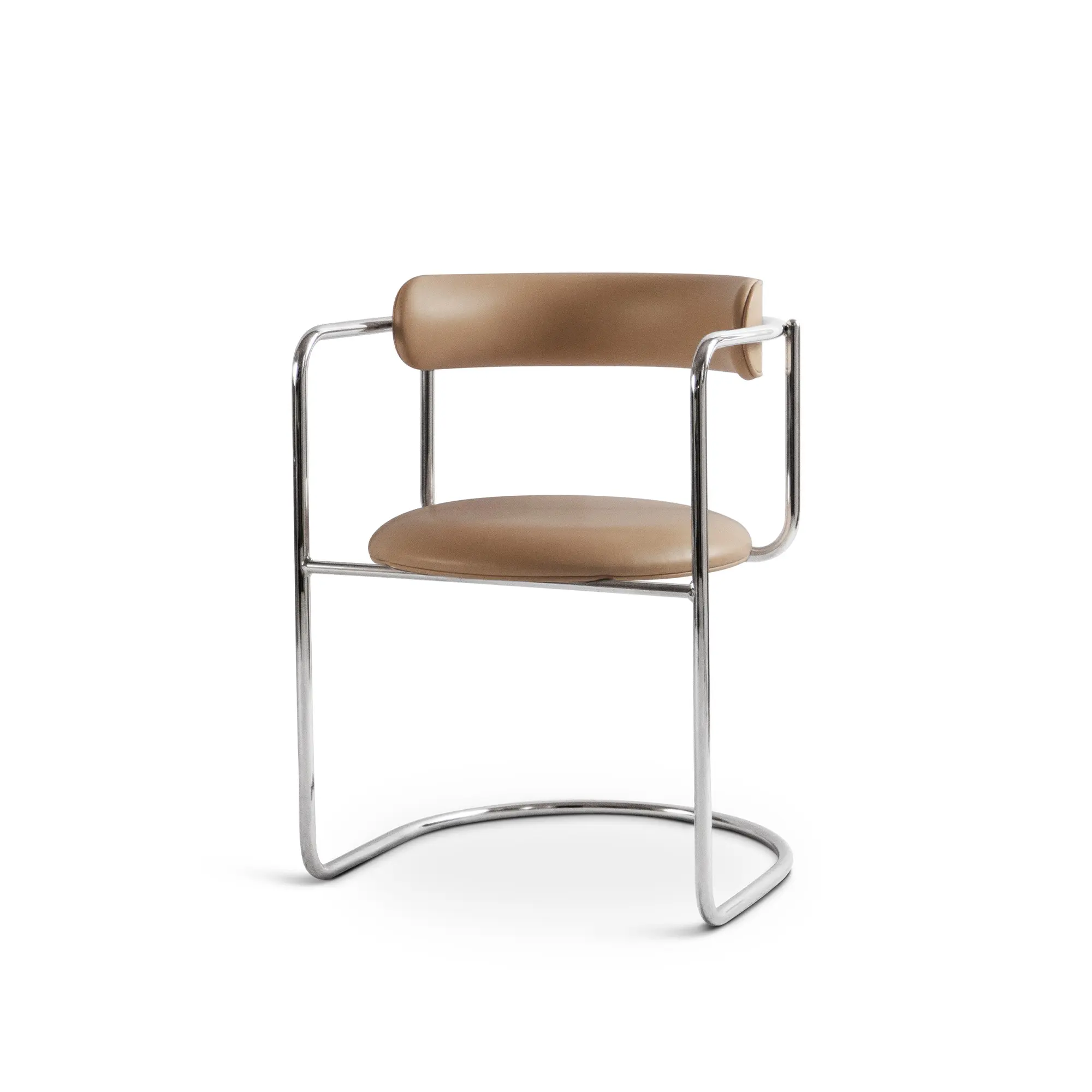 FF Cantilever Chair Rounded Chrome Legs