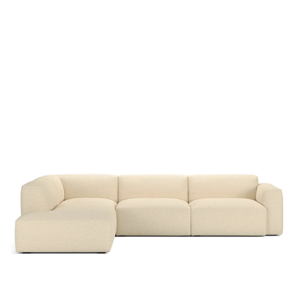Brick 4-Seater Corner Open End Left, Emmi 30