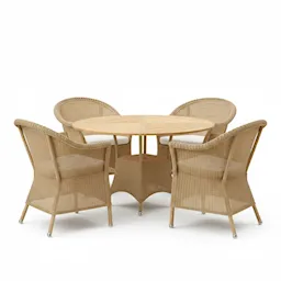 Lansing tuintafel & Lansing tuinstoelen 4-delige set