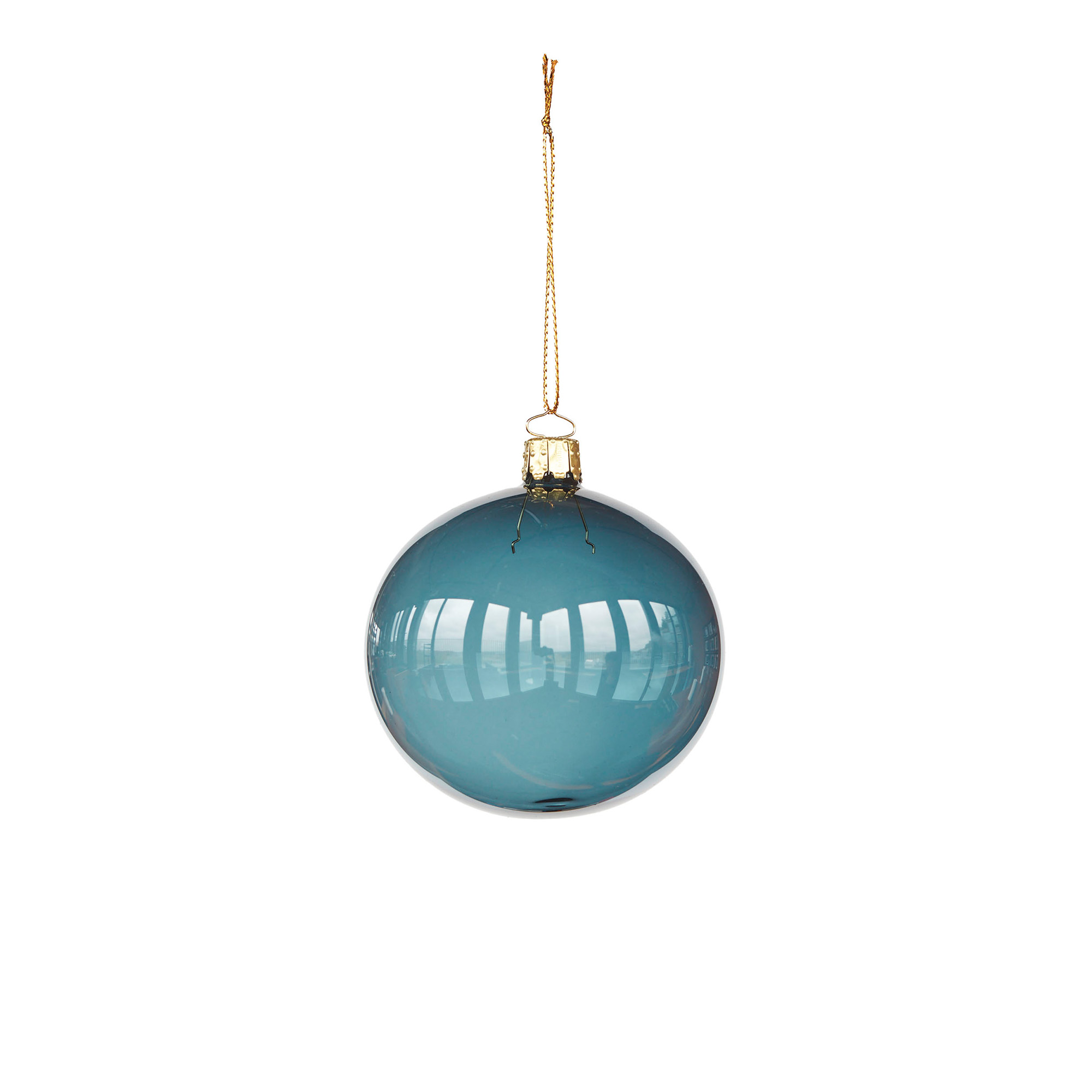Christborn - Christmas Bauble Steel Blue - Transparent