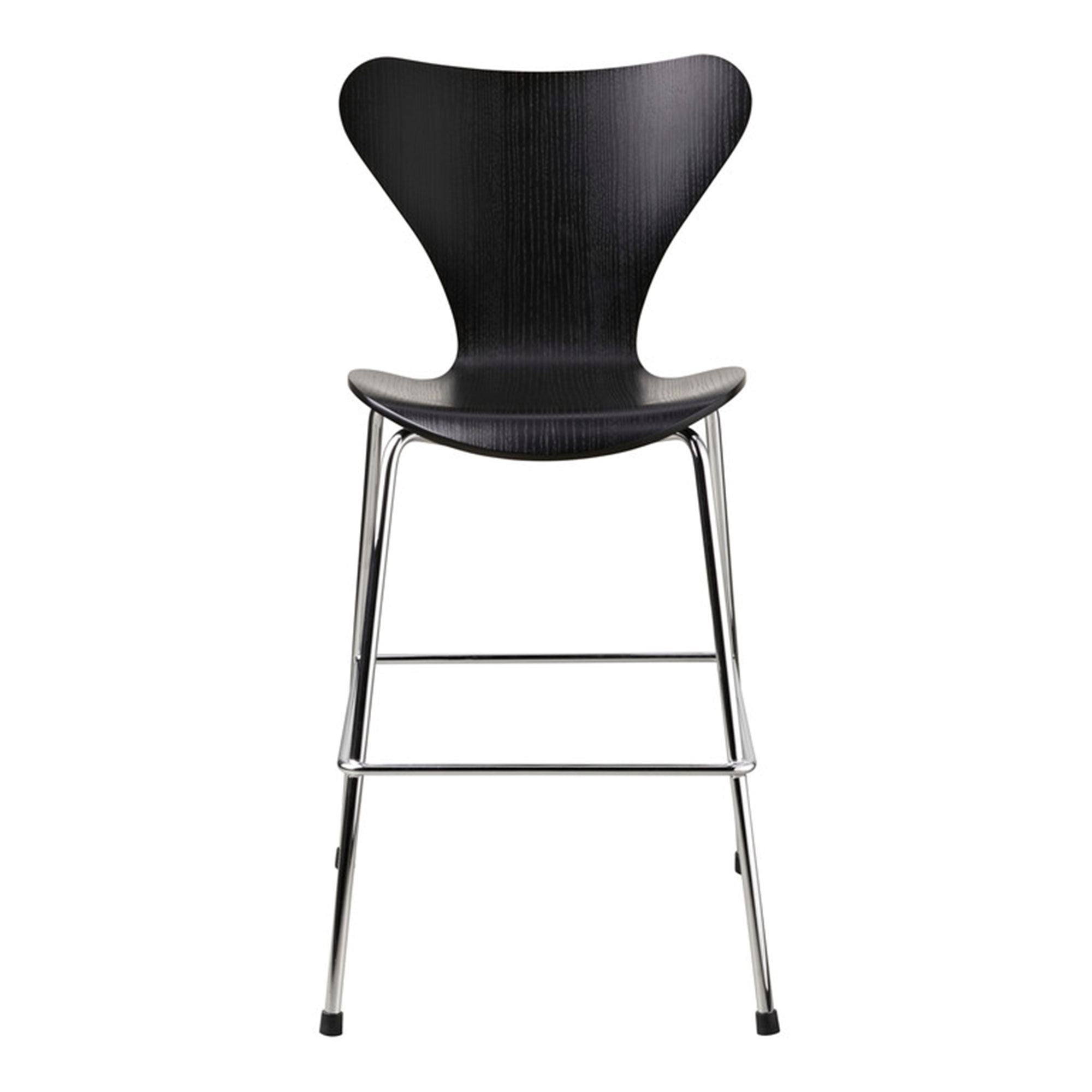 Fritz Hansen - Sjuan 840236 Junior Black - Barnstolar - designer_arne_jacobsen - Träfärgad - Metall/Trä