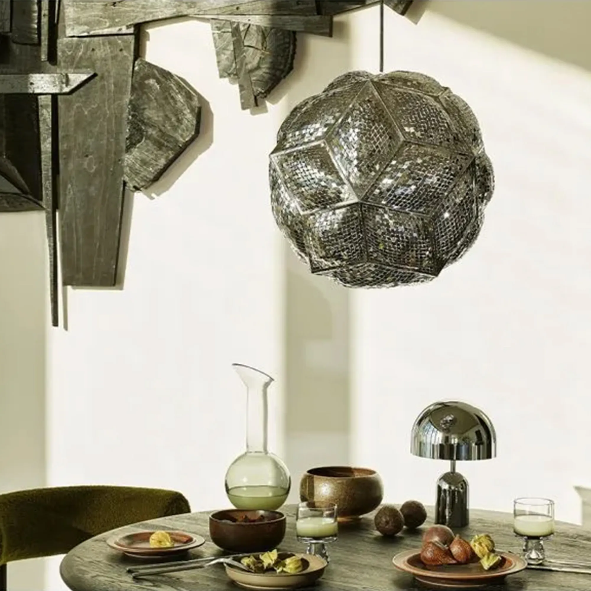 Puff Pendant Stainless Steel