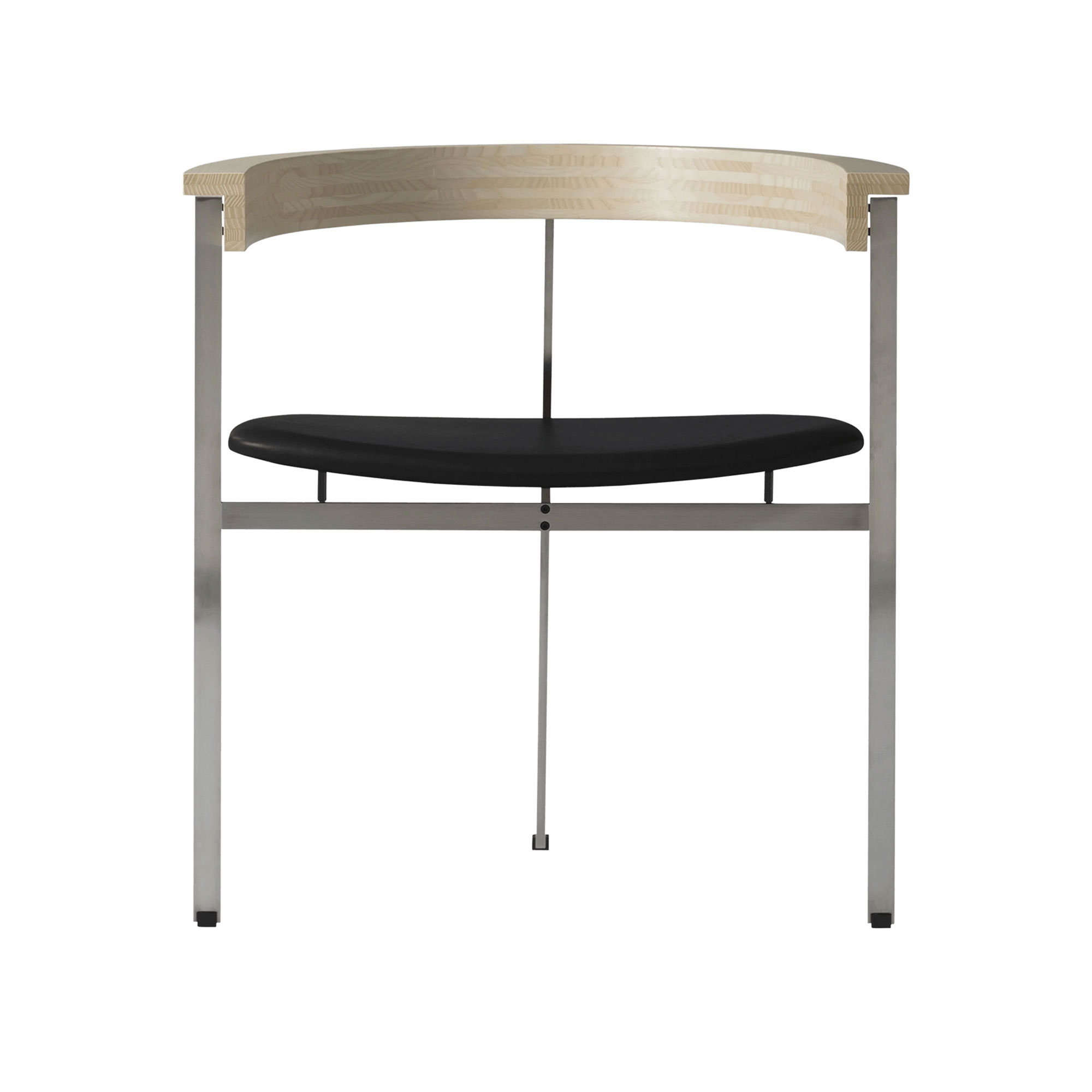 Fritz Hansen - PK11, Läder, Grace Dark Brown - Matstolar - Poul Kjærholm - Brun - Läder/Metall/Trä