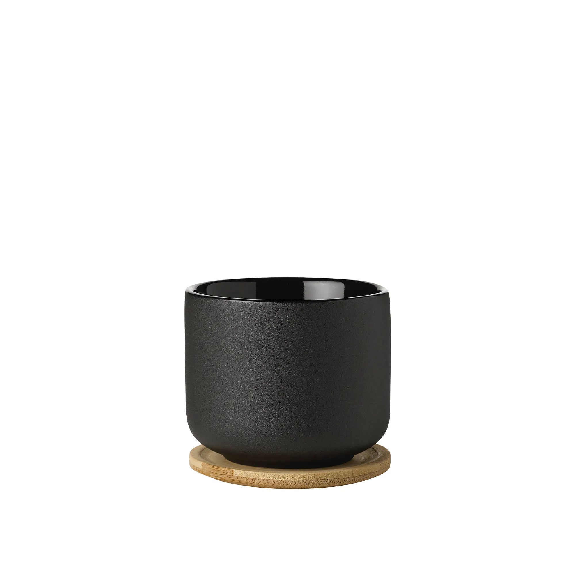 Stelton Theo Mugg Med Underlägg 0,2 L Black