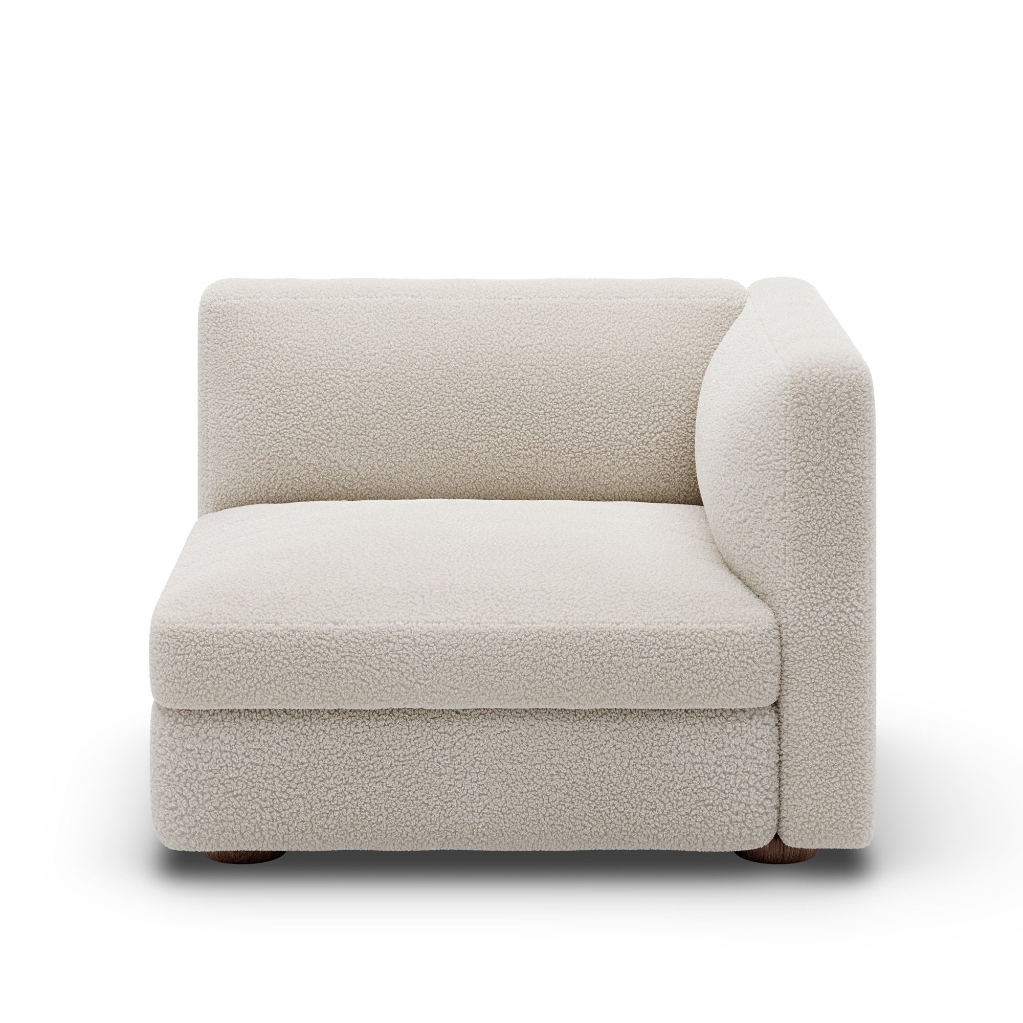 New Works - Coda Narrow Right - Module 40 - Fabric Category C - Drake 2 Spacedust - Modulsoffor & Hörnsoffor - John Astbury - Trä/Textilmaterial