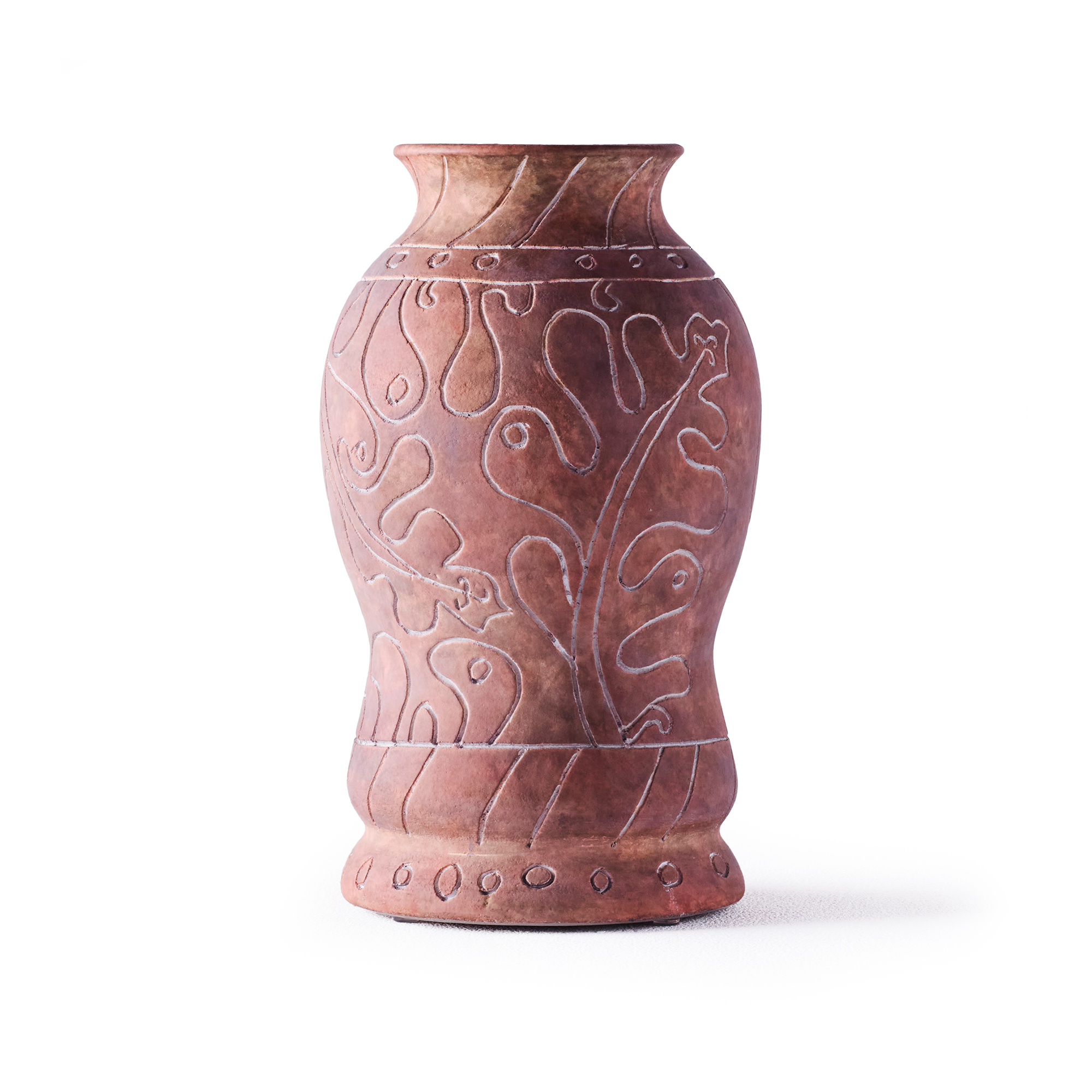 Dusty Deco - Frida hög vase brun - Vaser - Edin & Lina Kjellvertz - Vit