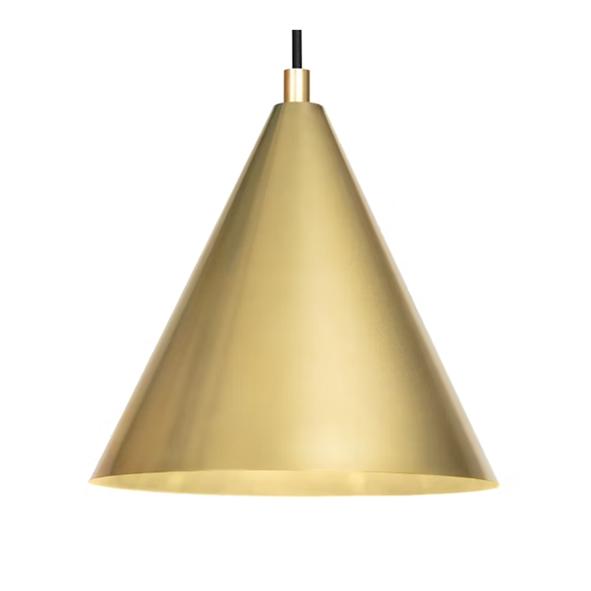 Örsjö Belysning - Tratten Large, Pendant Fixed LED Raw Brass - Pendellampor - Guld | Belysning - Taklampor - Pendellampor | Möbelexperten