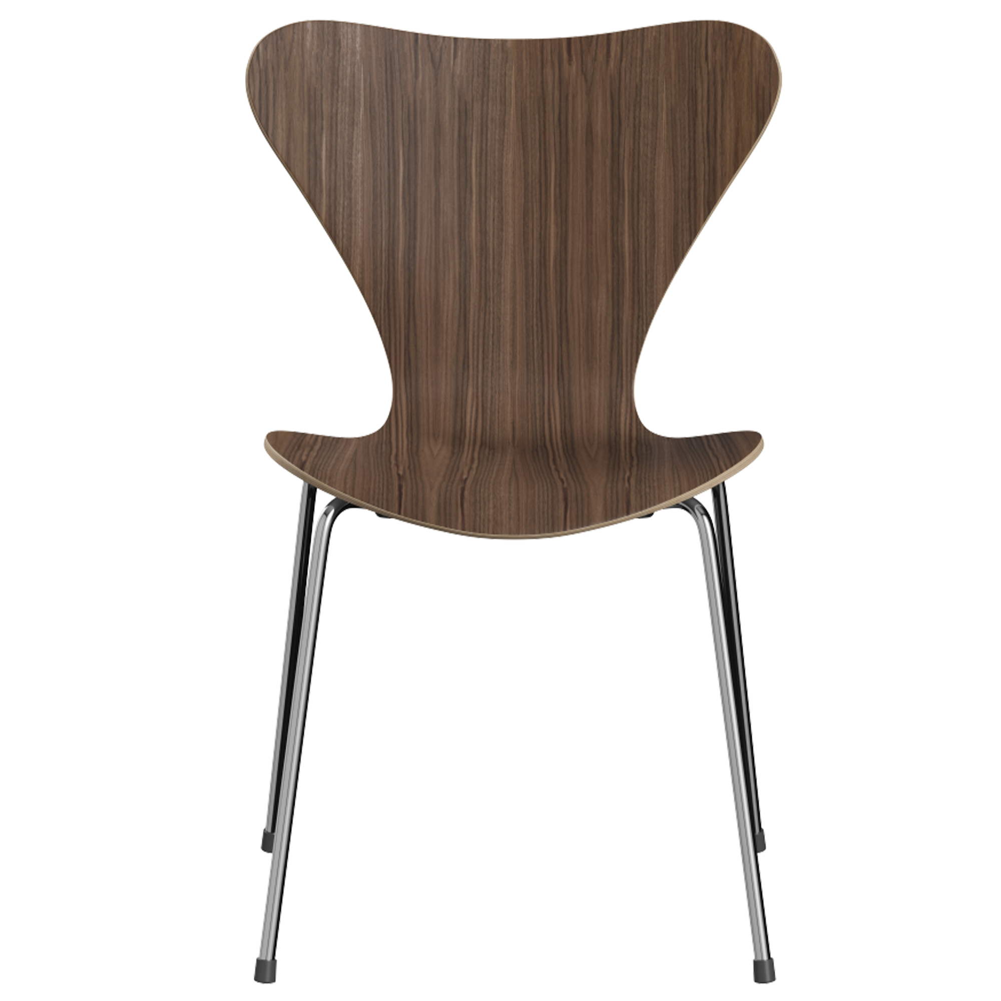 Fritz Hansen - Sjuan 3107 stol - valn&ouml;t/dark brown pc - Matstolar - Arne Jacobsen