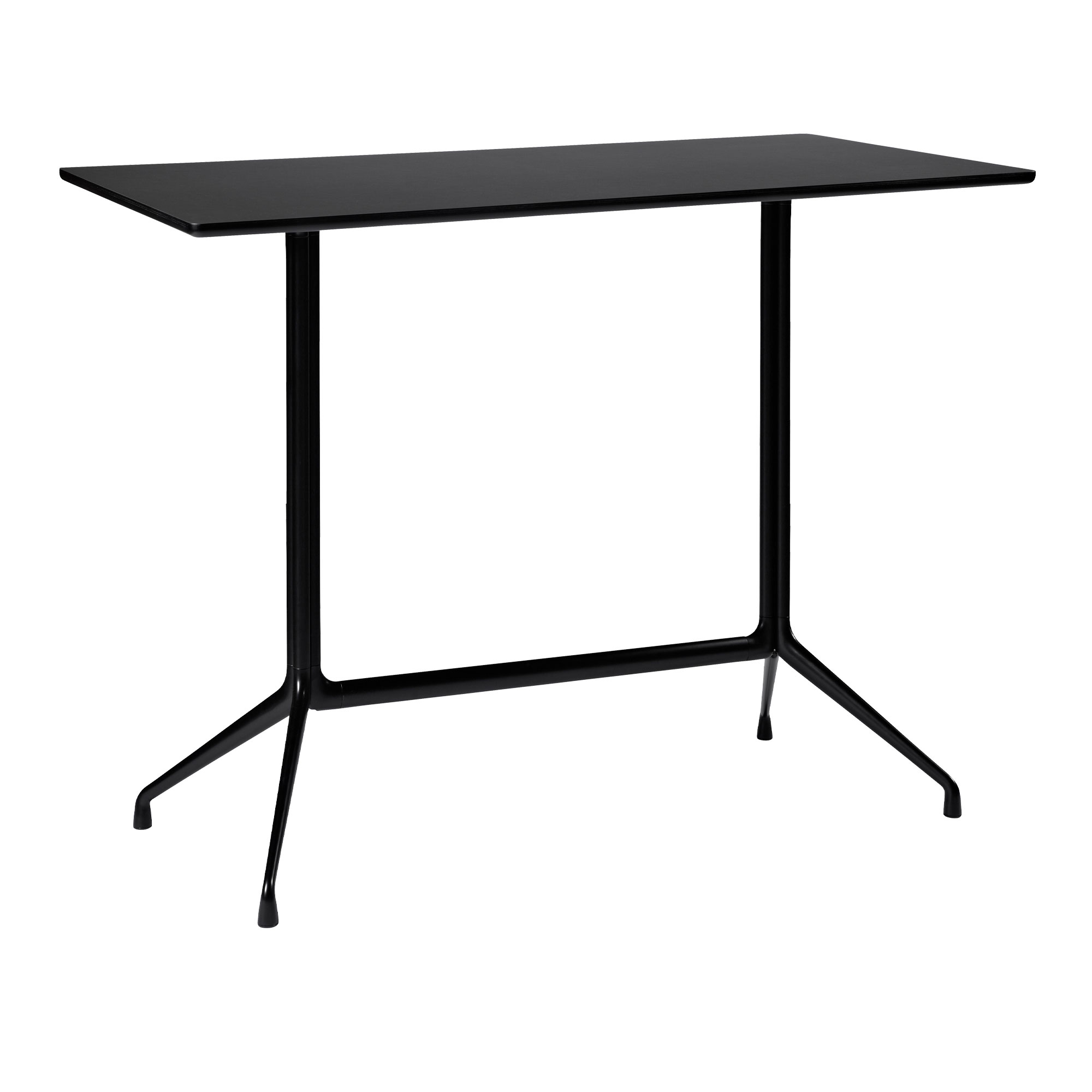 HAY - About a Table AAT10 High - Black Base - Black Linoleum - 160x80x105 cm - Barbord - Hee Welling - Svart - Metall/Trä/Plast