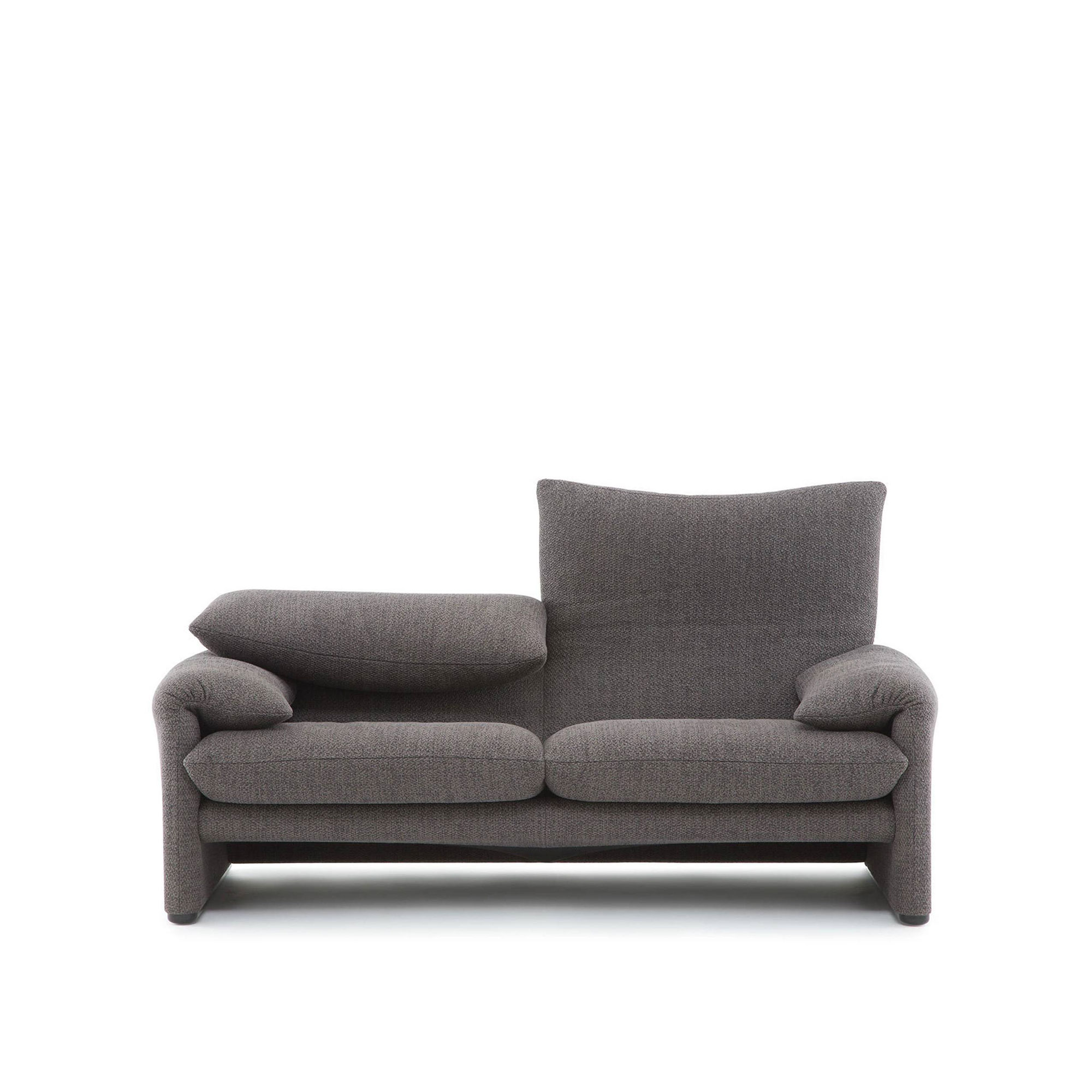 Cassina - 675 Maralunga 2-sits, Tyg: Kat. E Savana - 13E397 - Soffor - designer_vico_magistretti - Blå