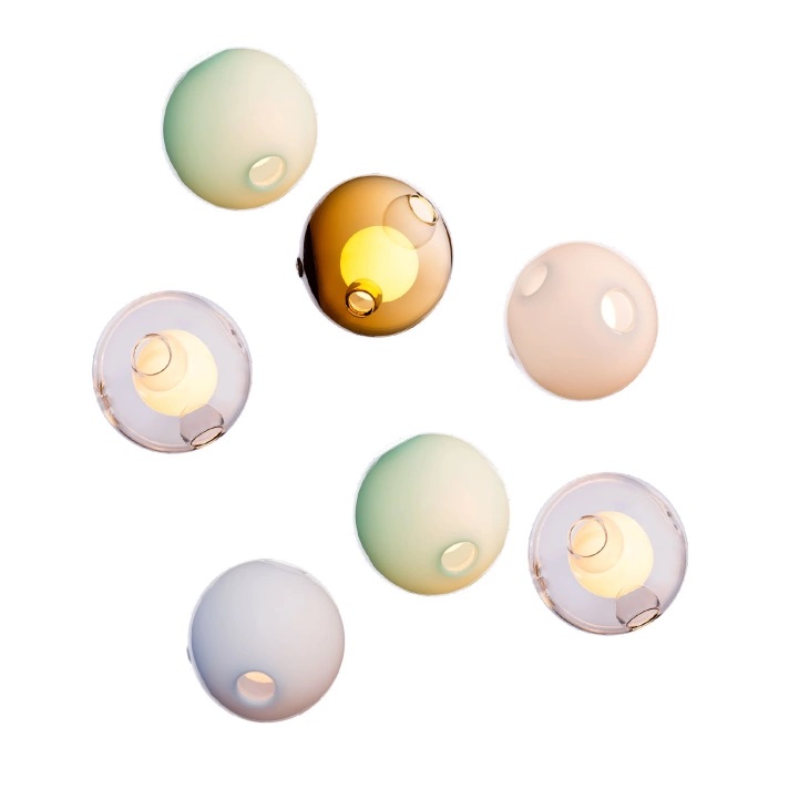 Bocci - 28.7 Random, Multi - 08 Xenon - Pendellampor - Omer Arbel - Flerfärgad