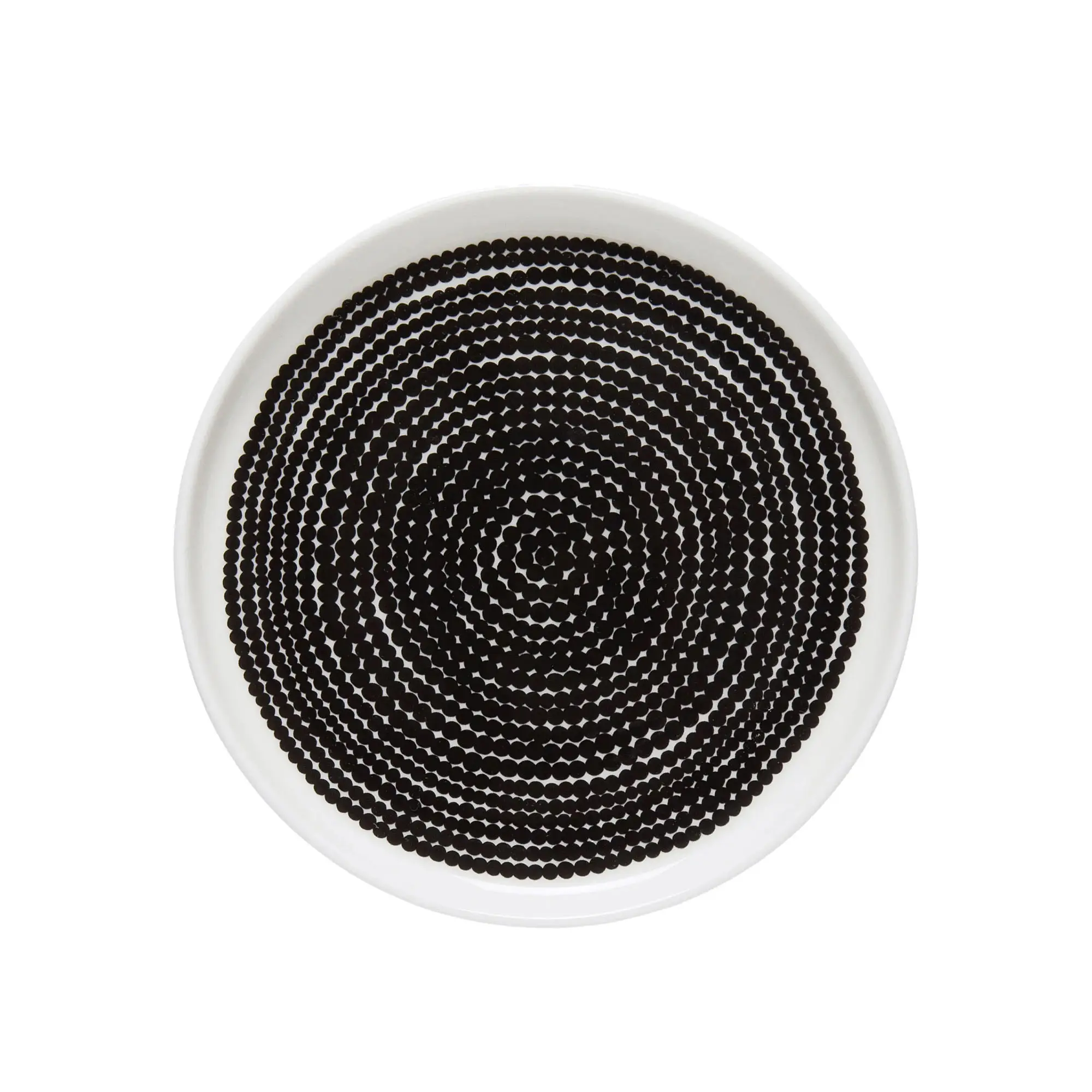 Räsymatto tallerken 13,5 cm white, black