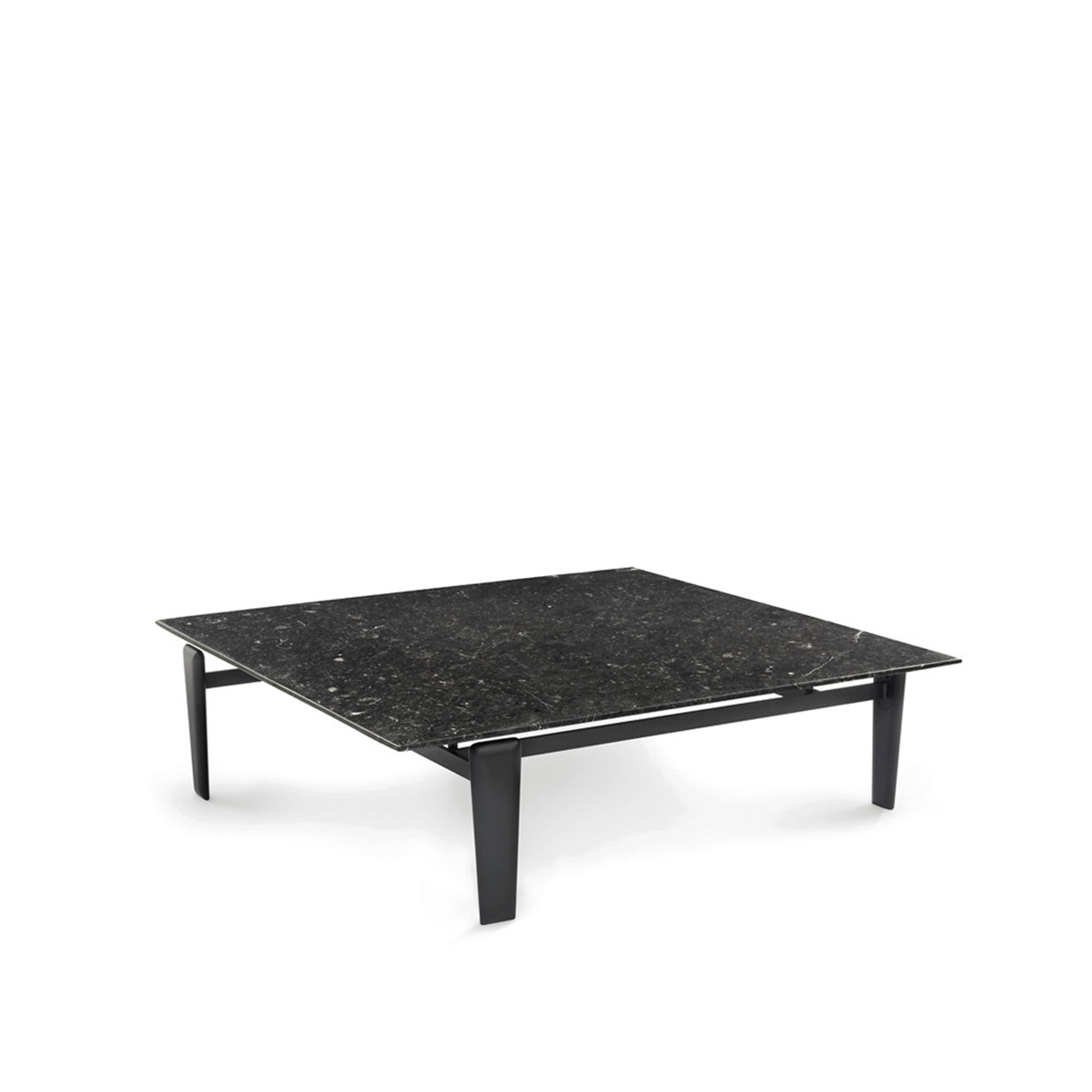 Arflex - Tablet Small Table 109 x 109 cm, Marble Marquinia - Sofabord - Claesson Koivisto Rune - Svart - Metall/Tre/Stein