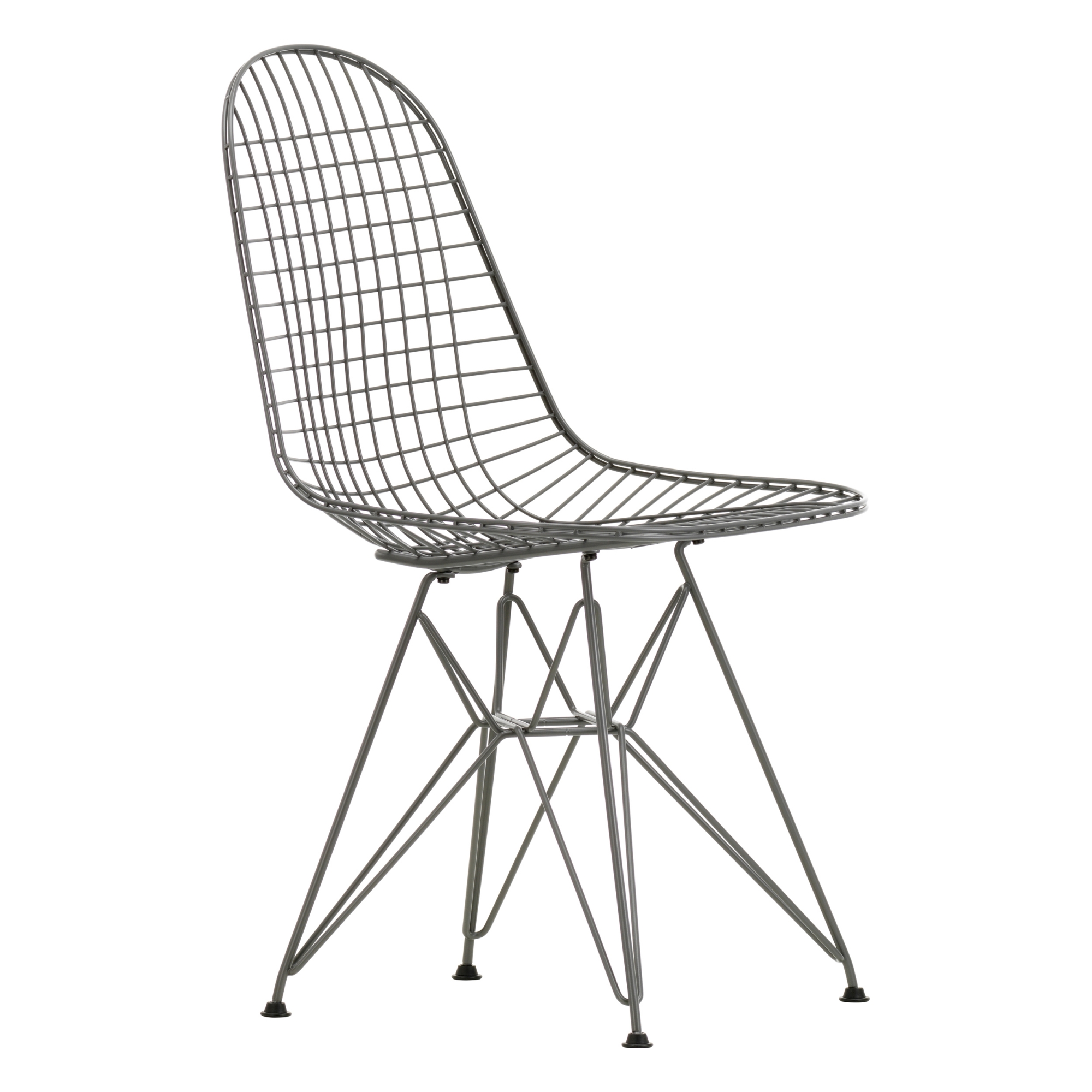 Vitra - Wire Chair DKR, Dark Grey - Matstolar - Charles & Ray Eames - Grå - Metall